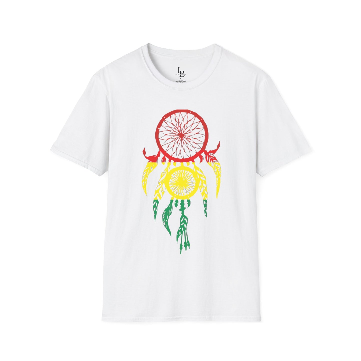 Dream Catcher - Taino Flag colors, Unisex Softstyle T-Shirt
