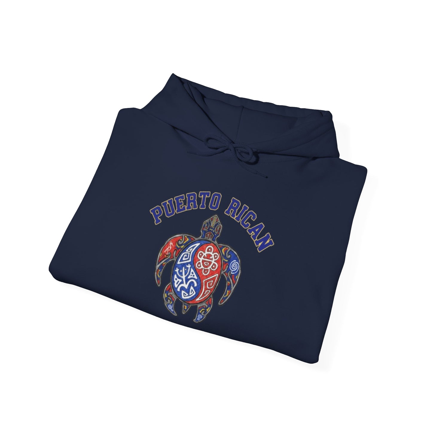 Taino Turtle Unisex Hoodie, Cozy Sweatshirt, Casual Wear, Gifts for Adventures, Pride Apparel, Comfortable Streetwear
