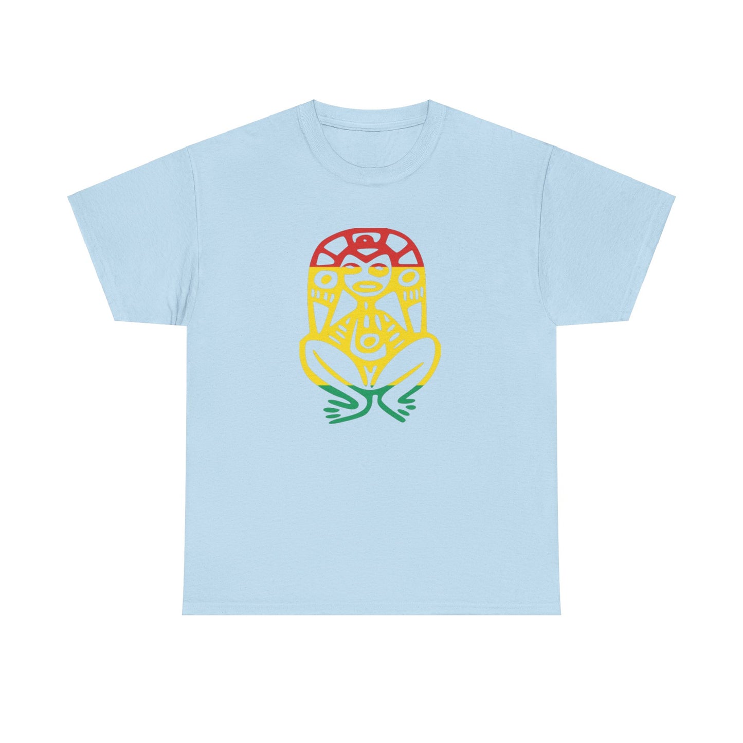 Atabey red, yellow and green, Unisex Heavy Cotton Tee