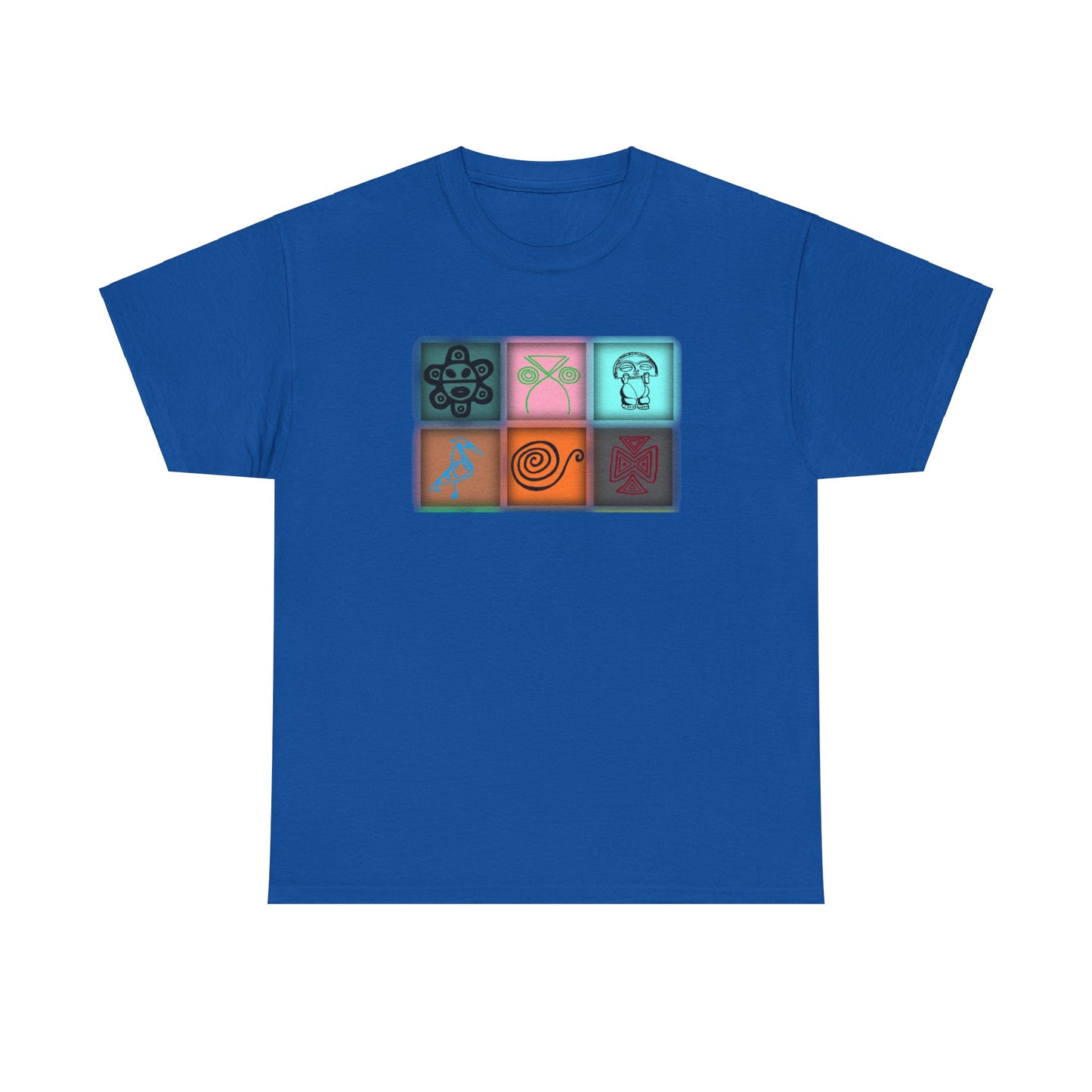 Taino Symbols 8,Unisex Heavy Cotton Tee