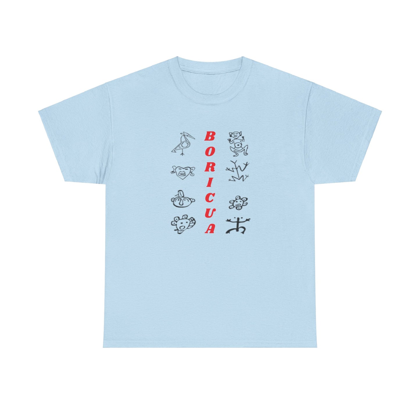 Taino Symbols Boricua, Unisex Heavy Cotton Tee