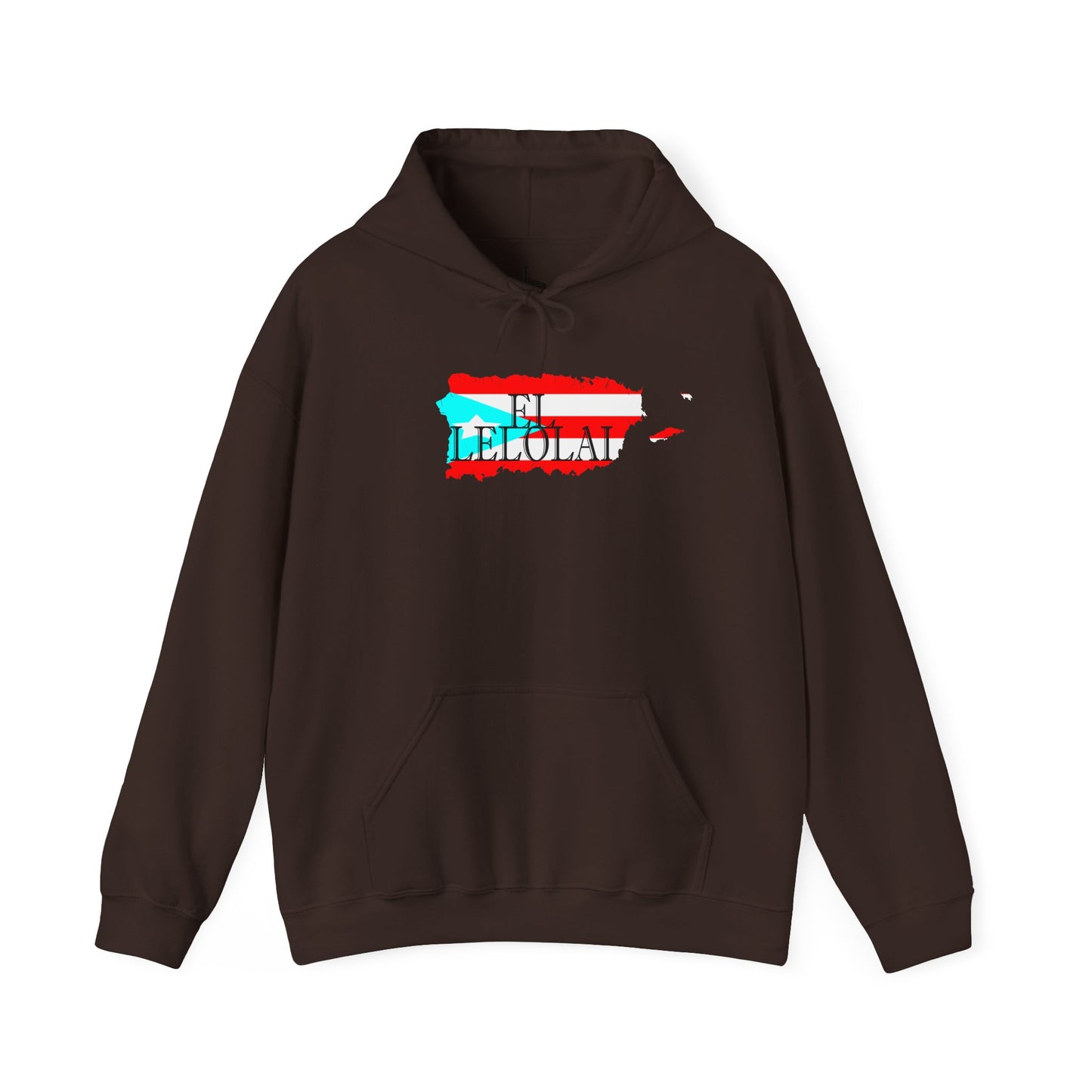 EL LELOLAI PR MAP Unisex Hoodie, Cozy Sweatshirt, Casual Wear, Gifts for Adventures, Pride Apparel, Comfortable Streetwear