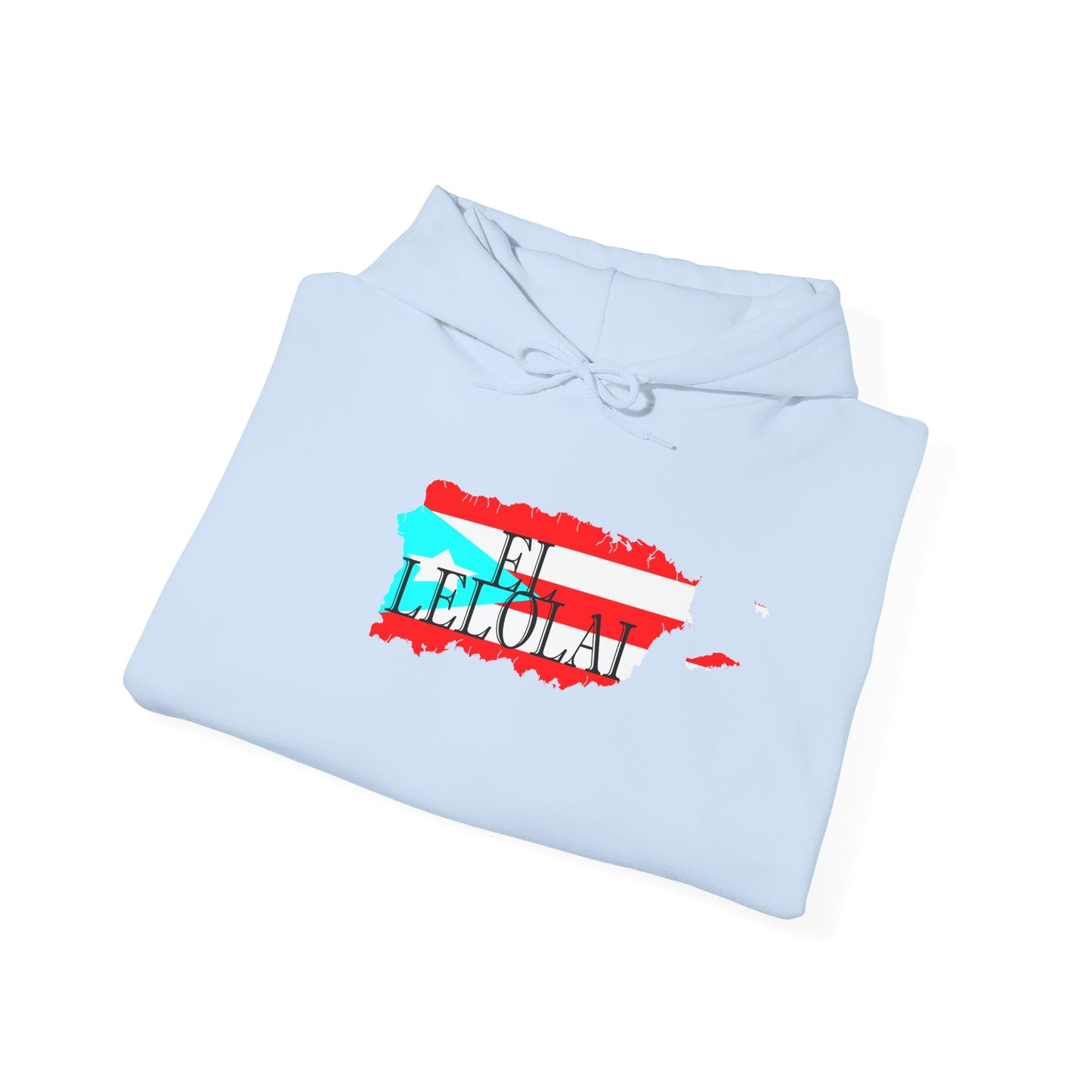 EL LELOLAI PR MAP Unisex Hoodie, Cozy Sweatshirt, Casual Wear, Gifts for Adventures, Pride Apparel, Comfortable Streetwear