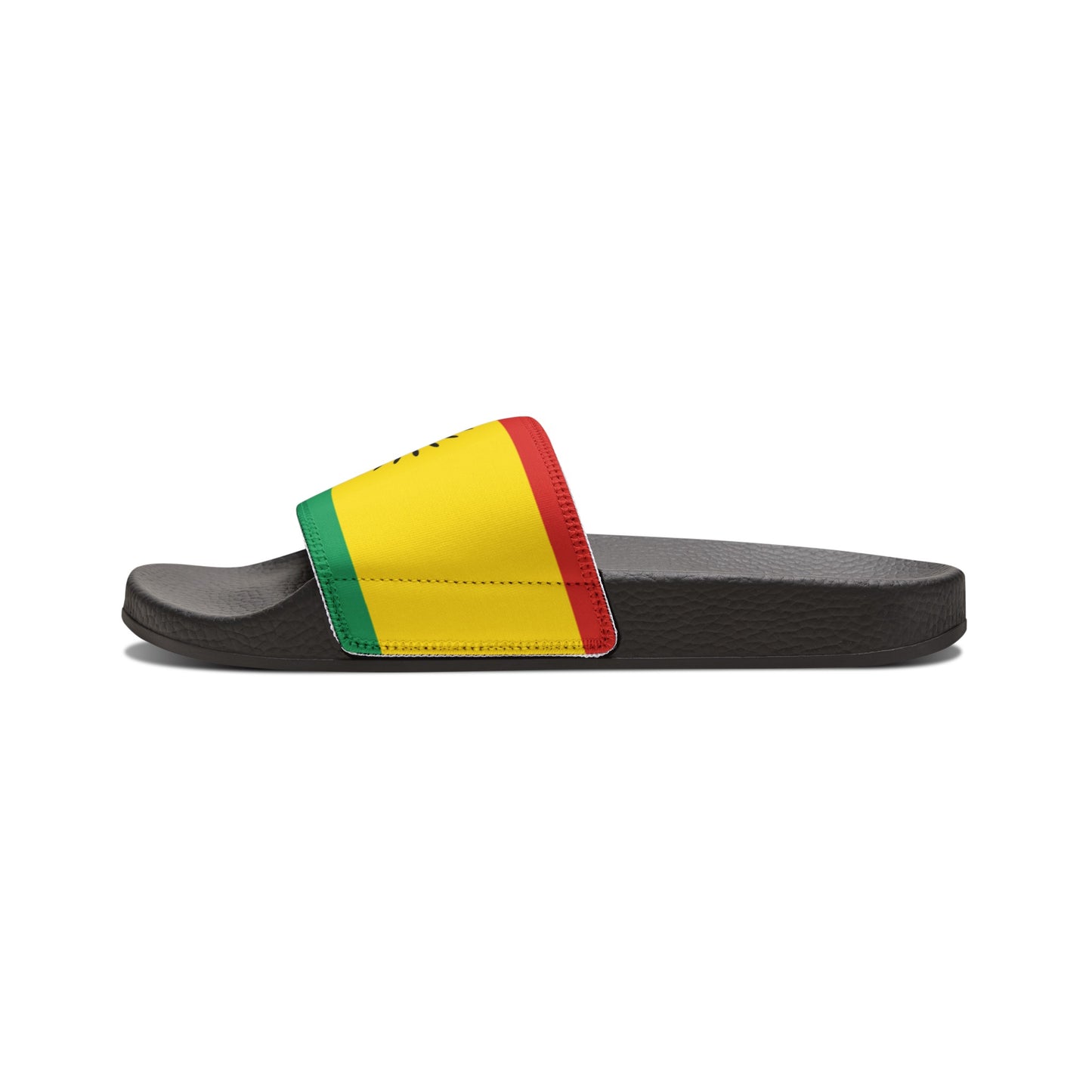 Taino Flag, Men's PU Slide Sandals
