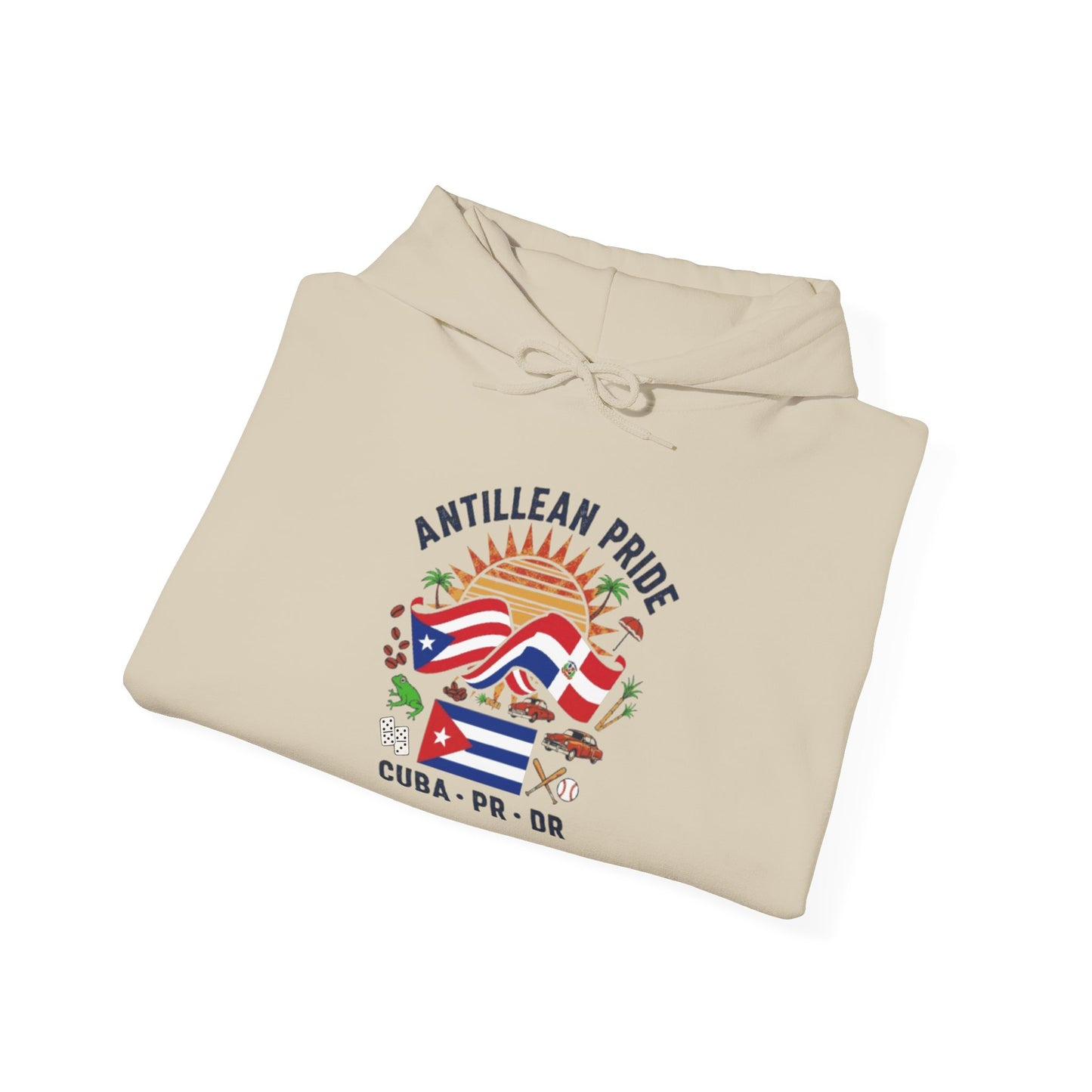Antillean Pride Unisex Hoodie, Cozy Sweatshirt, Casual Wear, Gifts for Adventures, Pride Apparel, Comfortable Streetwear