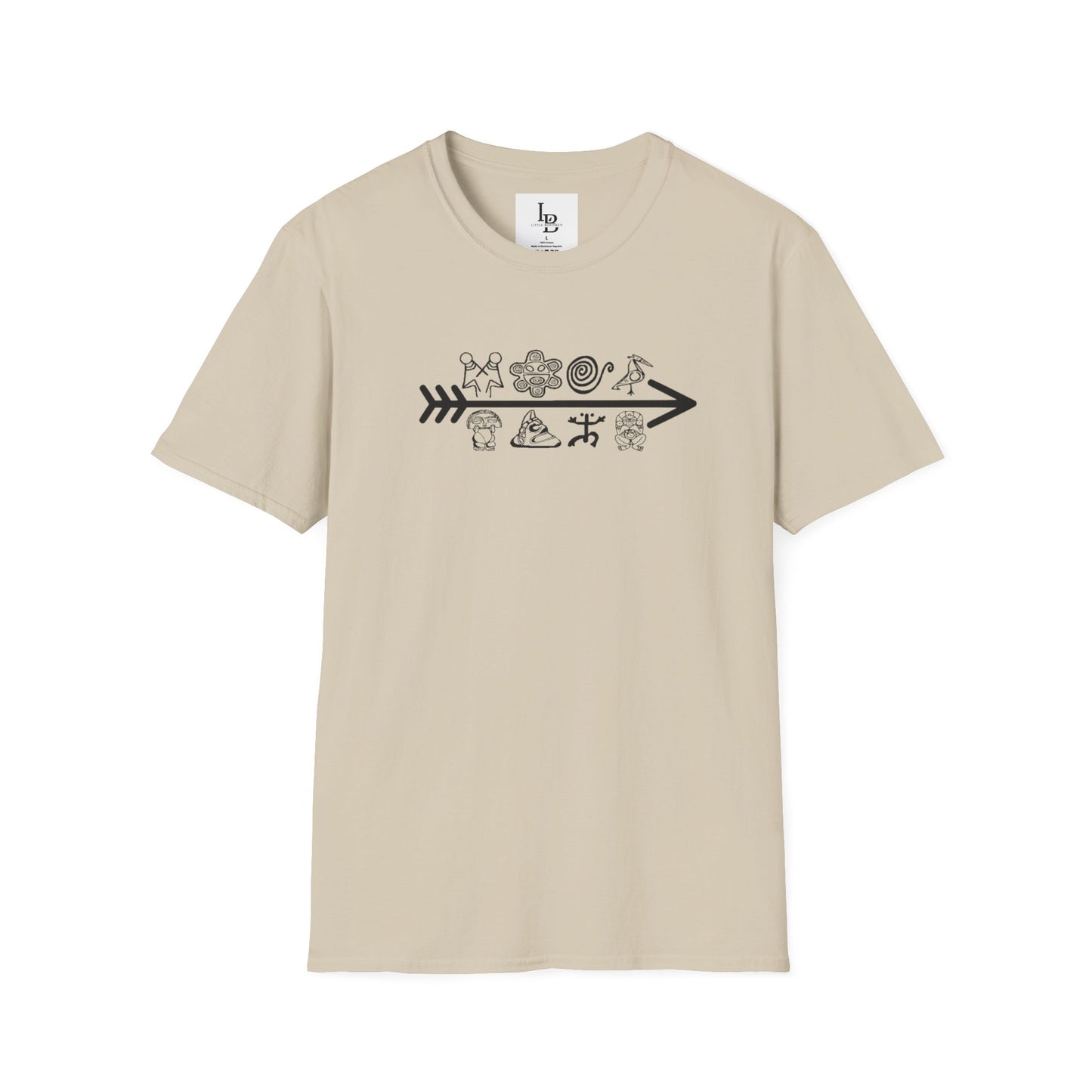 Arrow and Symbols, Unisex Softstyle T-Shirt