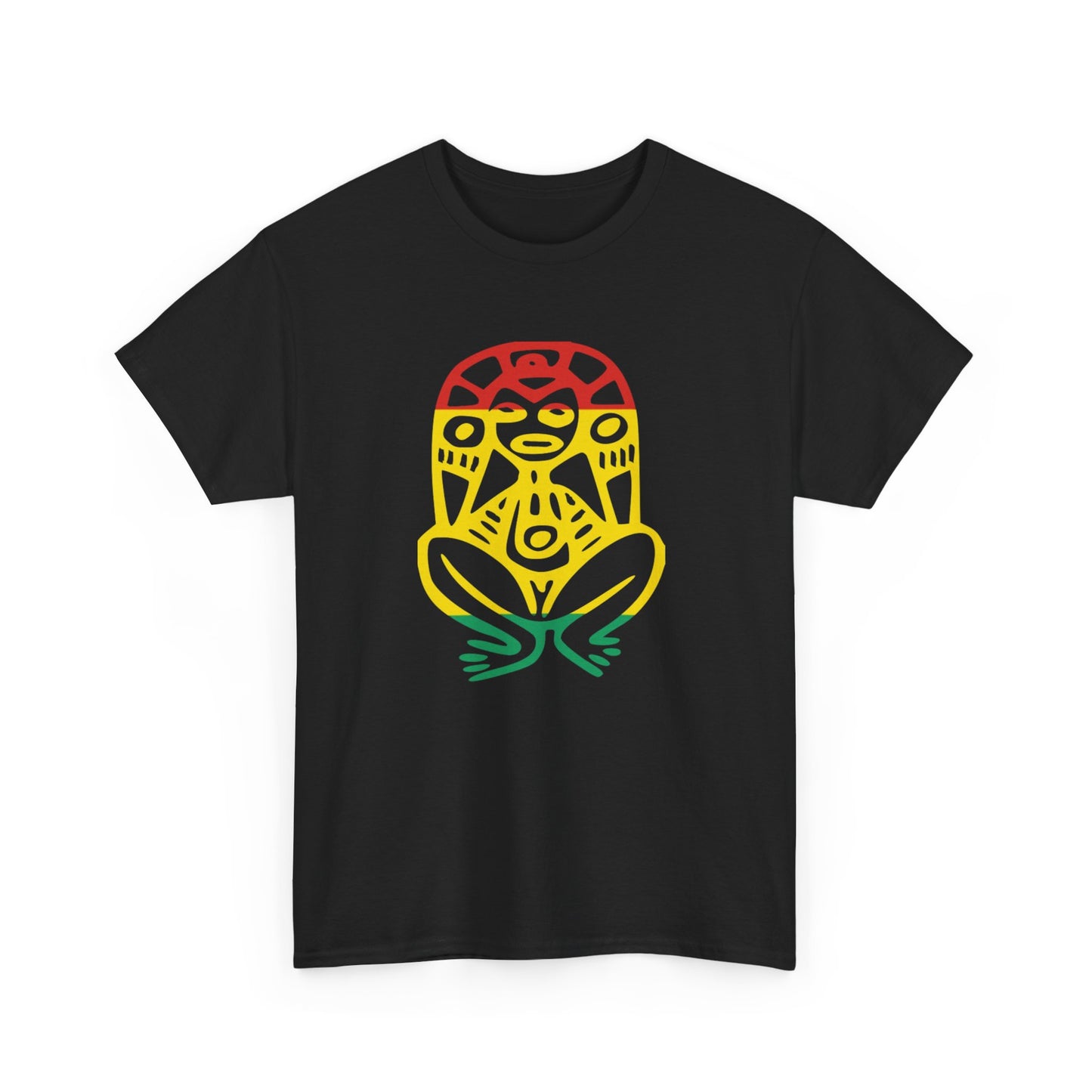 Atabey red, yellow and green, Unisex Heavy Cotton Tee