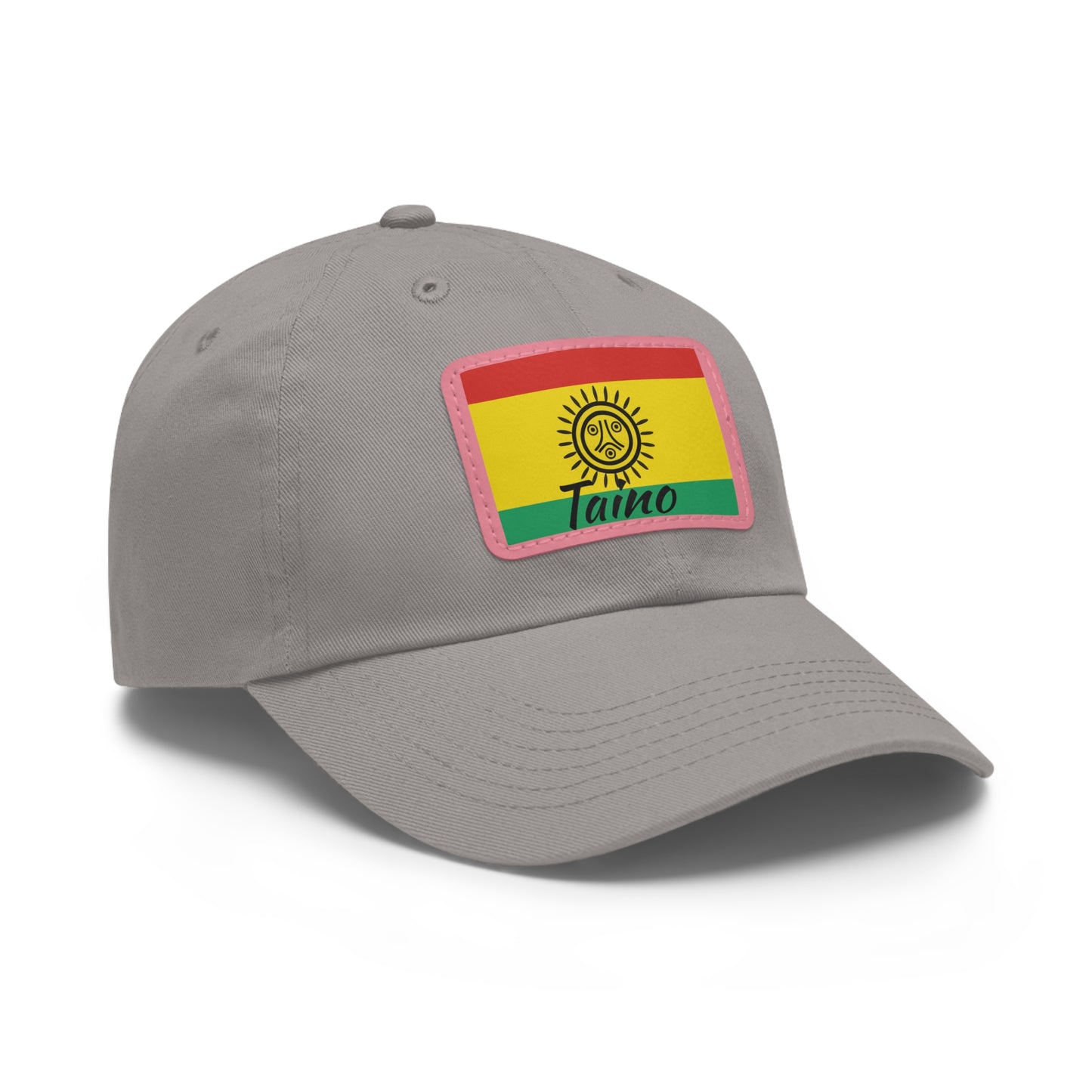 Taino Flag, Hat with Leather Patch (Rectangle)