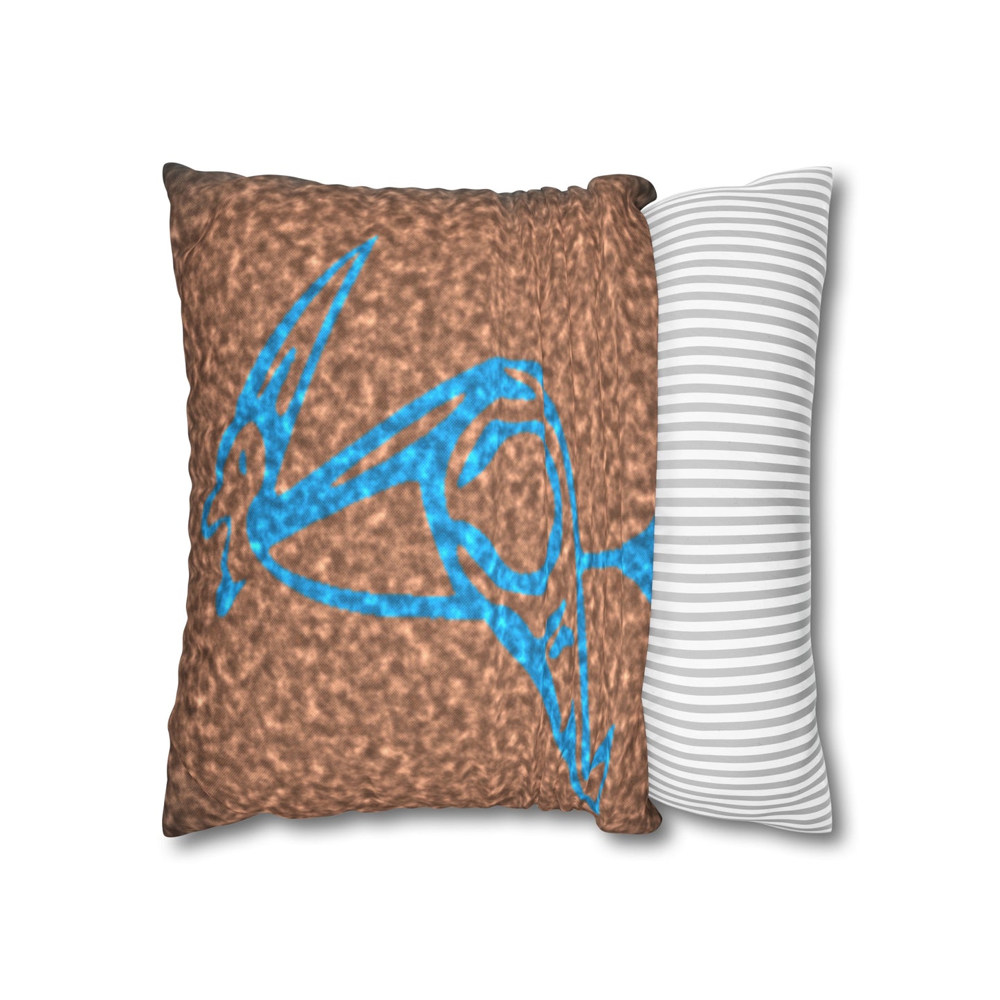 Taino Symbols 2 pillow cover, Spun Polyester Square Pillowcase