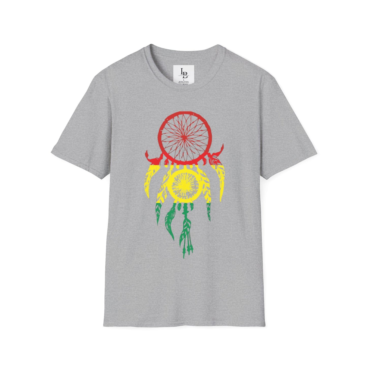 Dream Catcher - Taino Flag colors, Unisex Softstyle T-Shirt