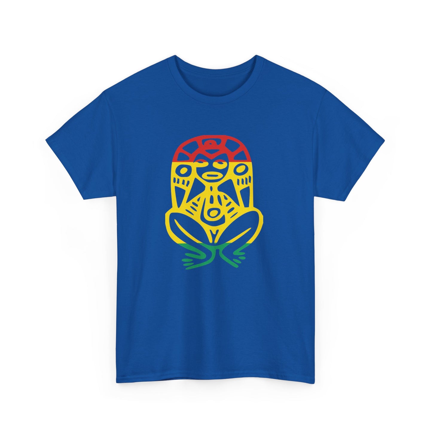 Atabey red, yellow and green, Unisex Heavy Cotton Tee
