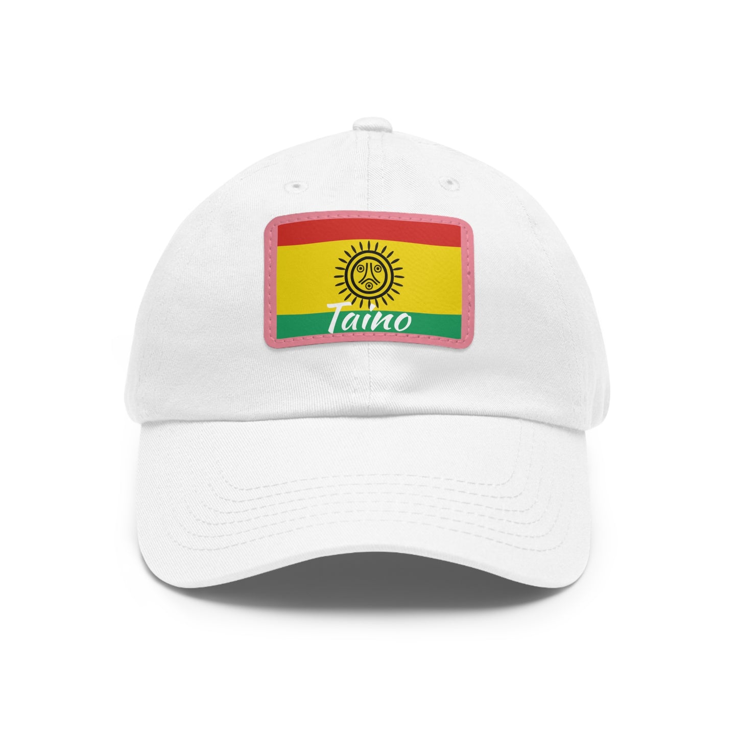 Taino Flag, Hat with Leather Patch (Rectangle)
