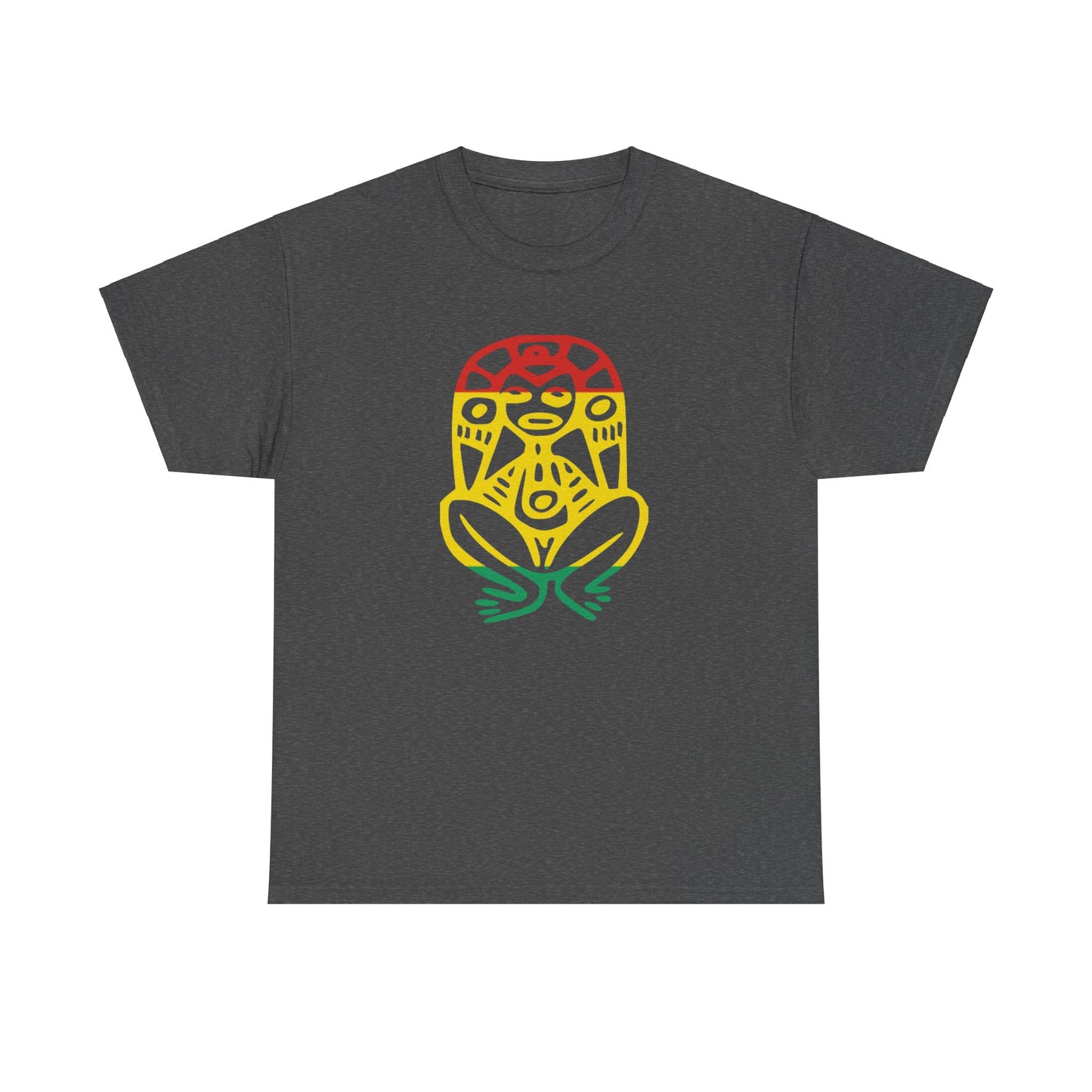 Atabey red, yellow and green, Unisex Heavy Cotton Tee