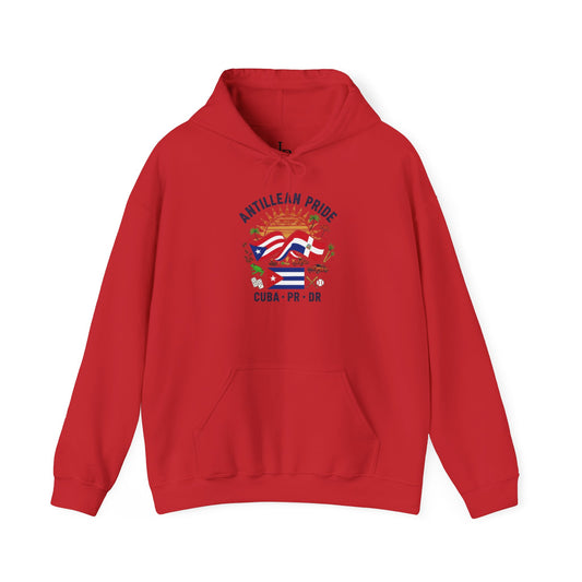 Antillean Pride Unisex Hoodie, Cozy Sweatshirt, Casual Wear, Gifts for Adventures, Pride Apparel, Comfortable Streetwear