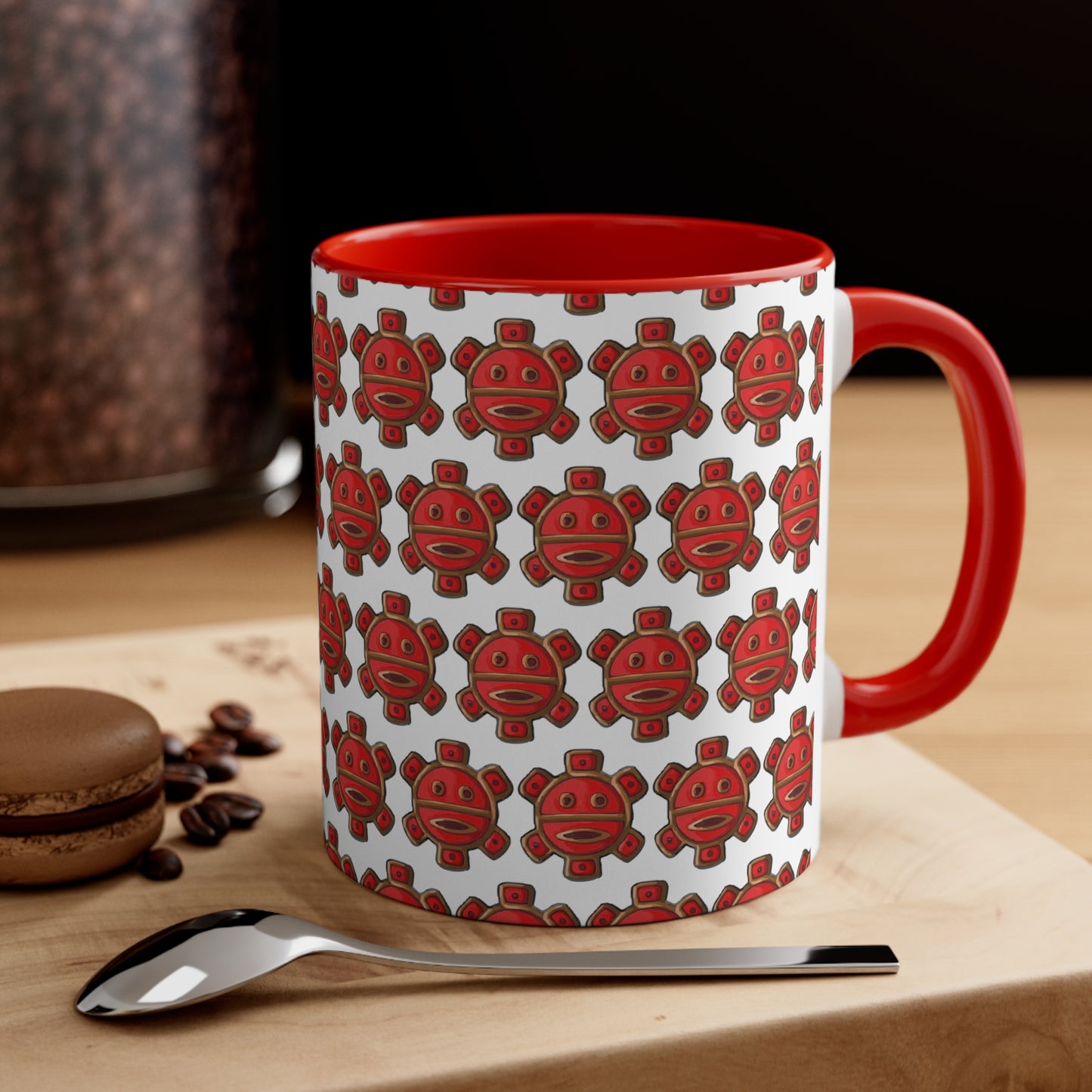 Red Taino Sun, Accent Coffee Mug, 11oz