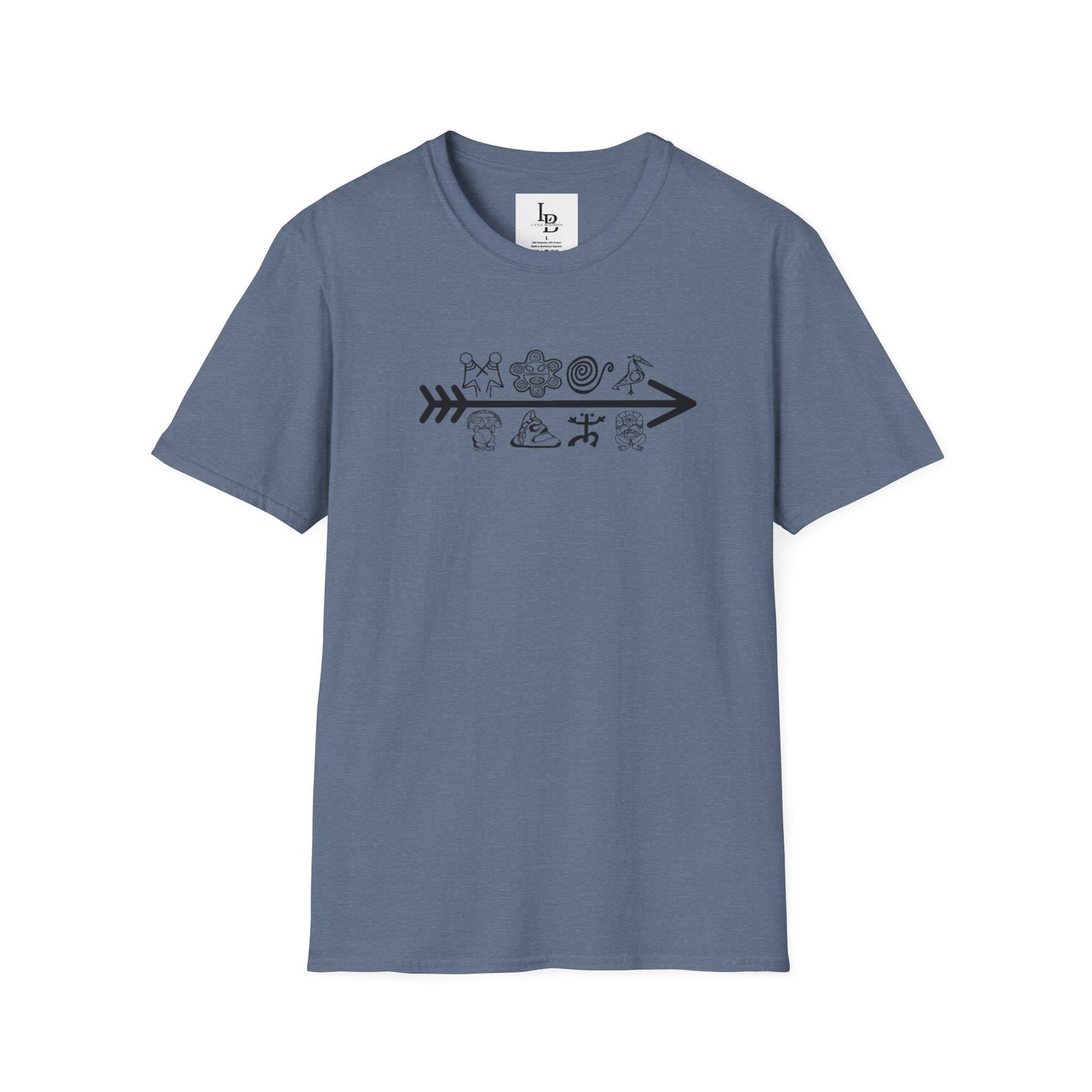 Arrow and Symbols, Unisex Softstyle T-Shirt
