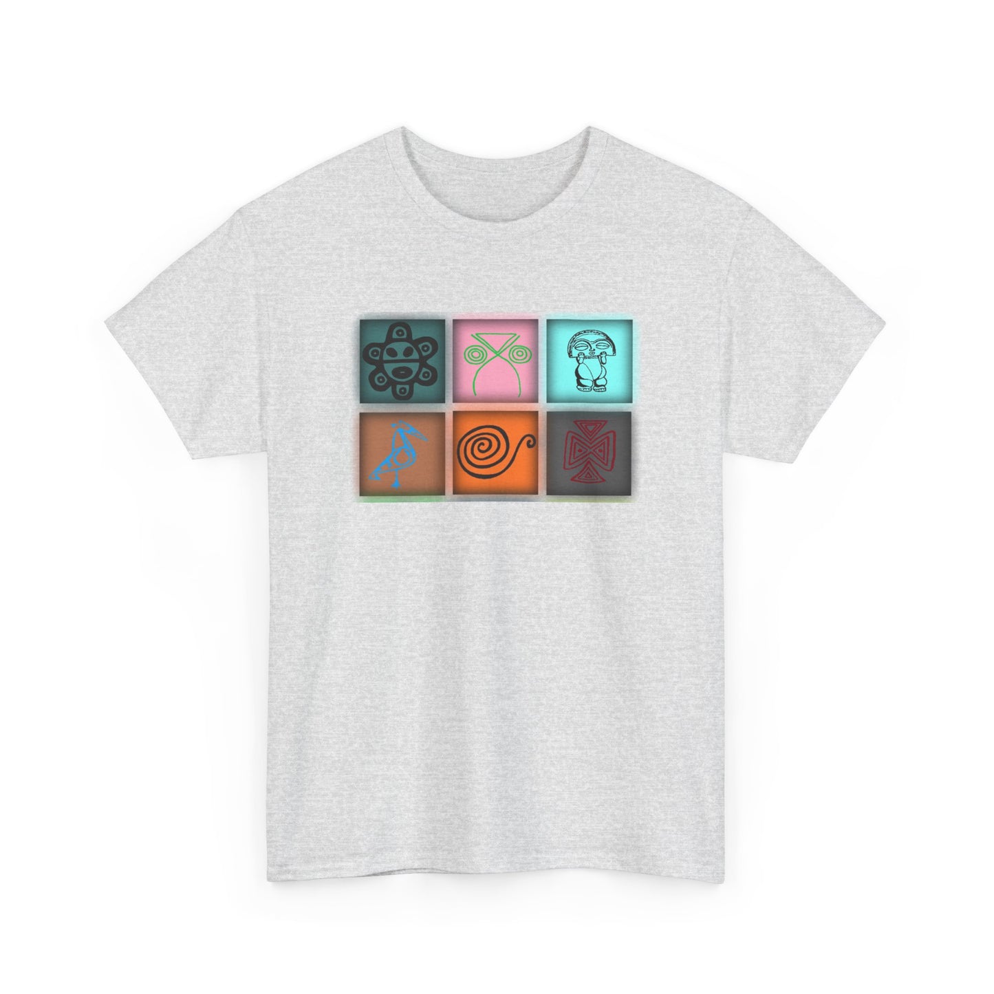 Taino Symbols 8,Unisex Heavy Cotton Tee