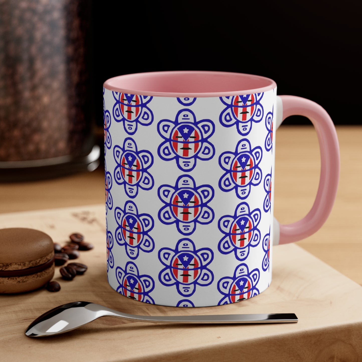 P.R. Flag Sun, Accent Coffee Mug, 11oz