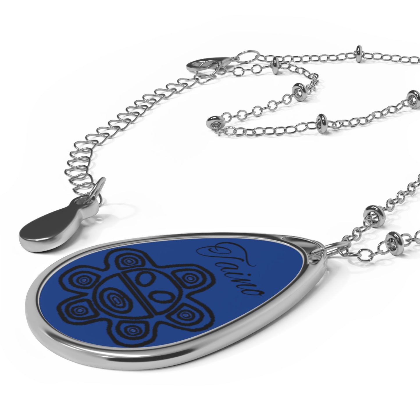 Taino Sun Symbol, Oval Necklace