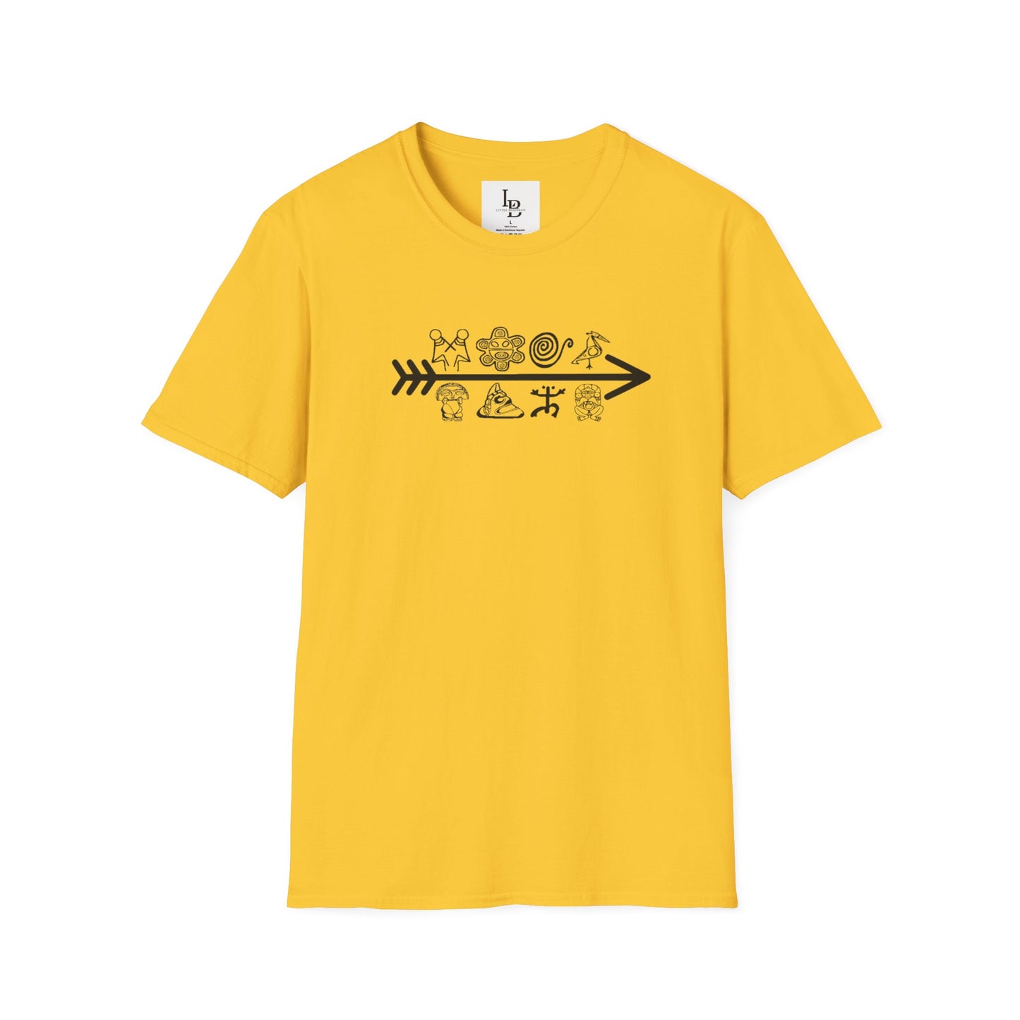 Arrow and Symbols, Unisex Softstyle T-Shirt