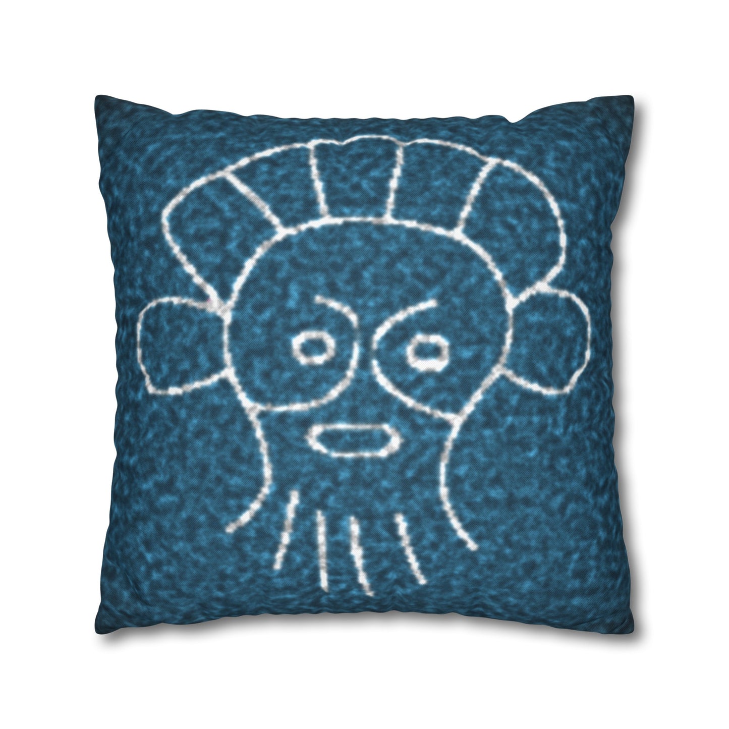 Taino Symbols 2 pillow cover, Spun Polyester Square Pillowcase