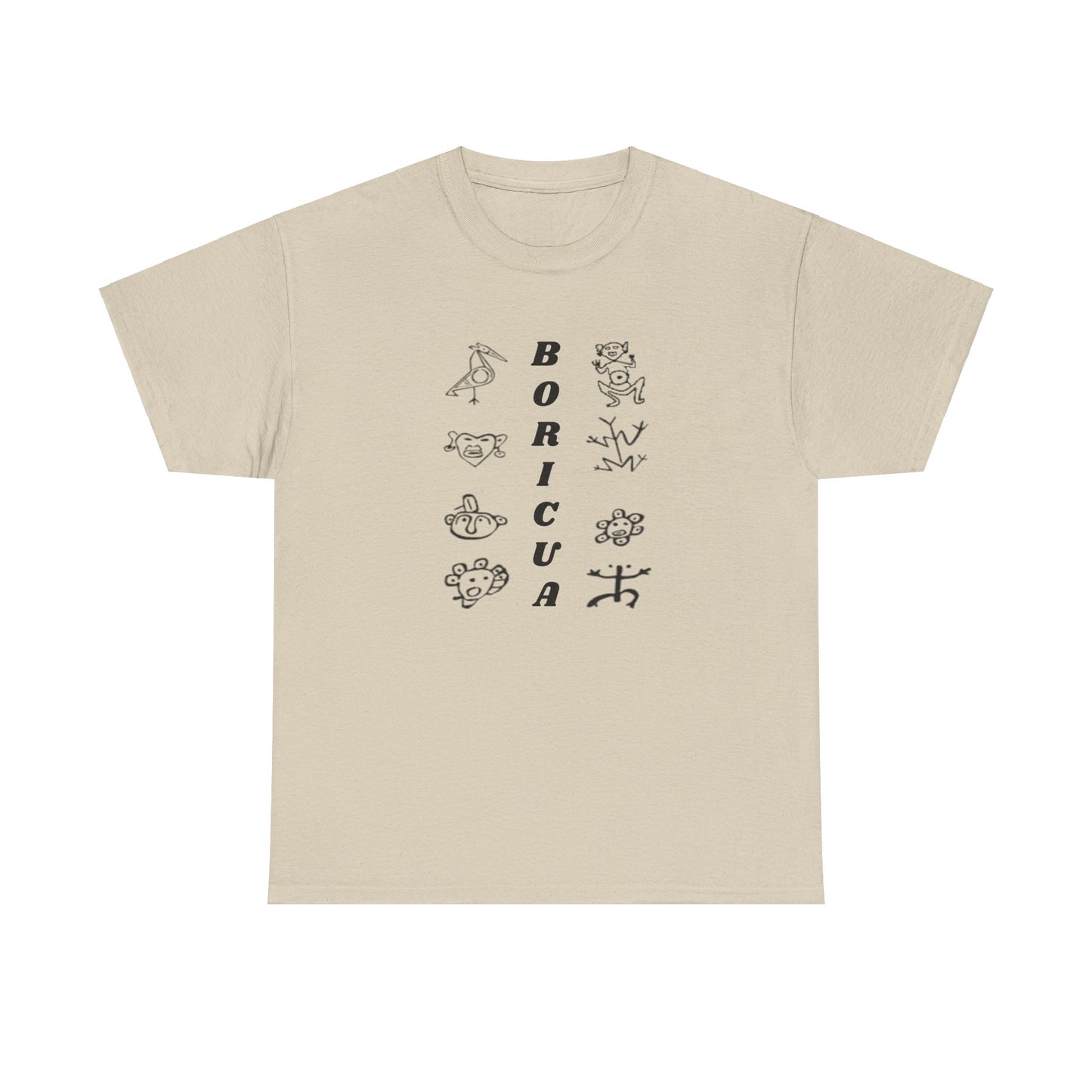 Taino Symbols Boricua, Unisex Heavy Cotton Tee