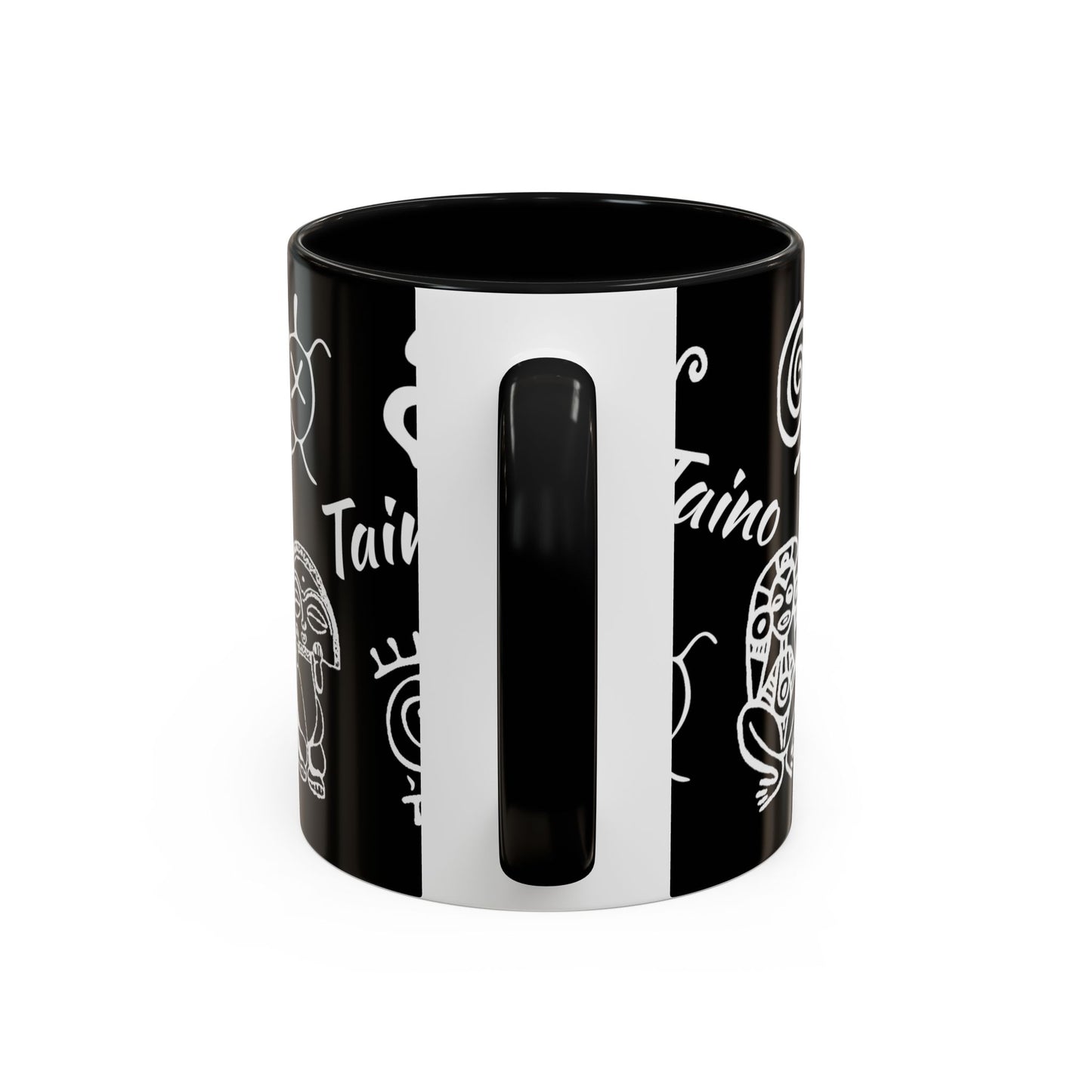 Taino symbols - coqui, turtle, sun, water mood and earth goddess etc.., Colorful Accent Mugs, 11oz