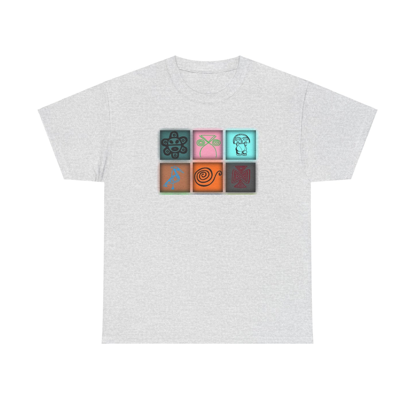 Taino Symbols 8,Unisex Heavy Cotton Tee