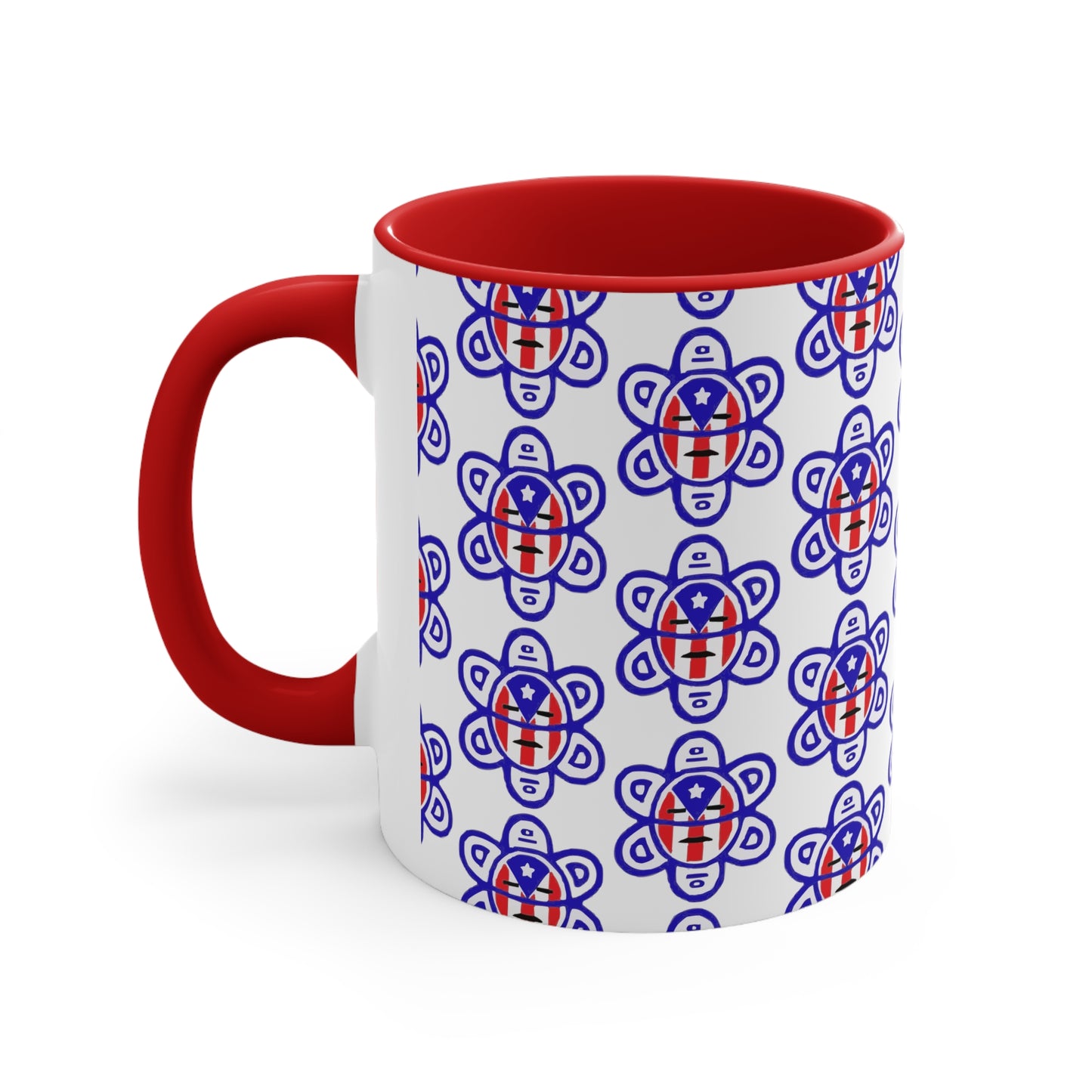 P.R. Flag Sun, Accent Coffee Mug, 11oz
