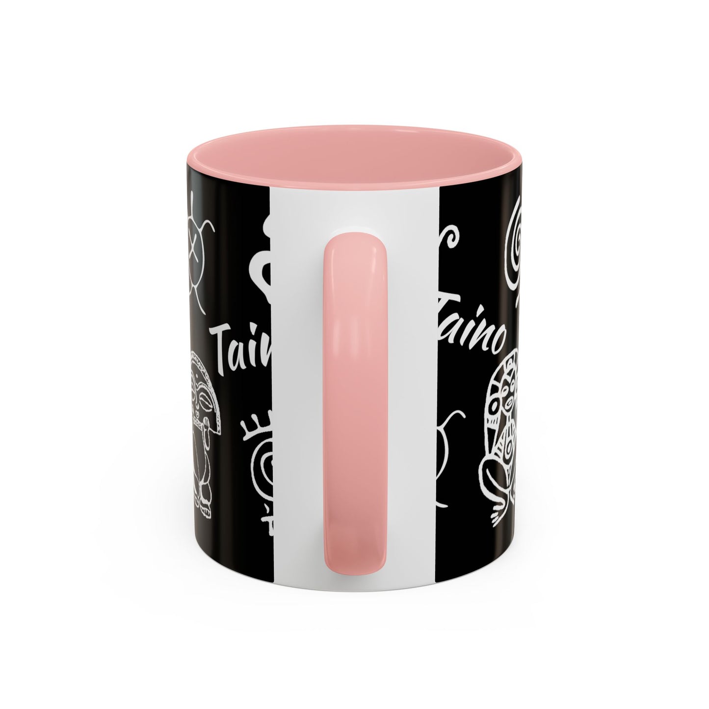 Taino symbols - coqui, turtle, sun, water mood and earth goddess etc.., Colorful Accent Mugs, 11oz