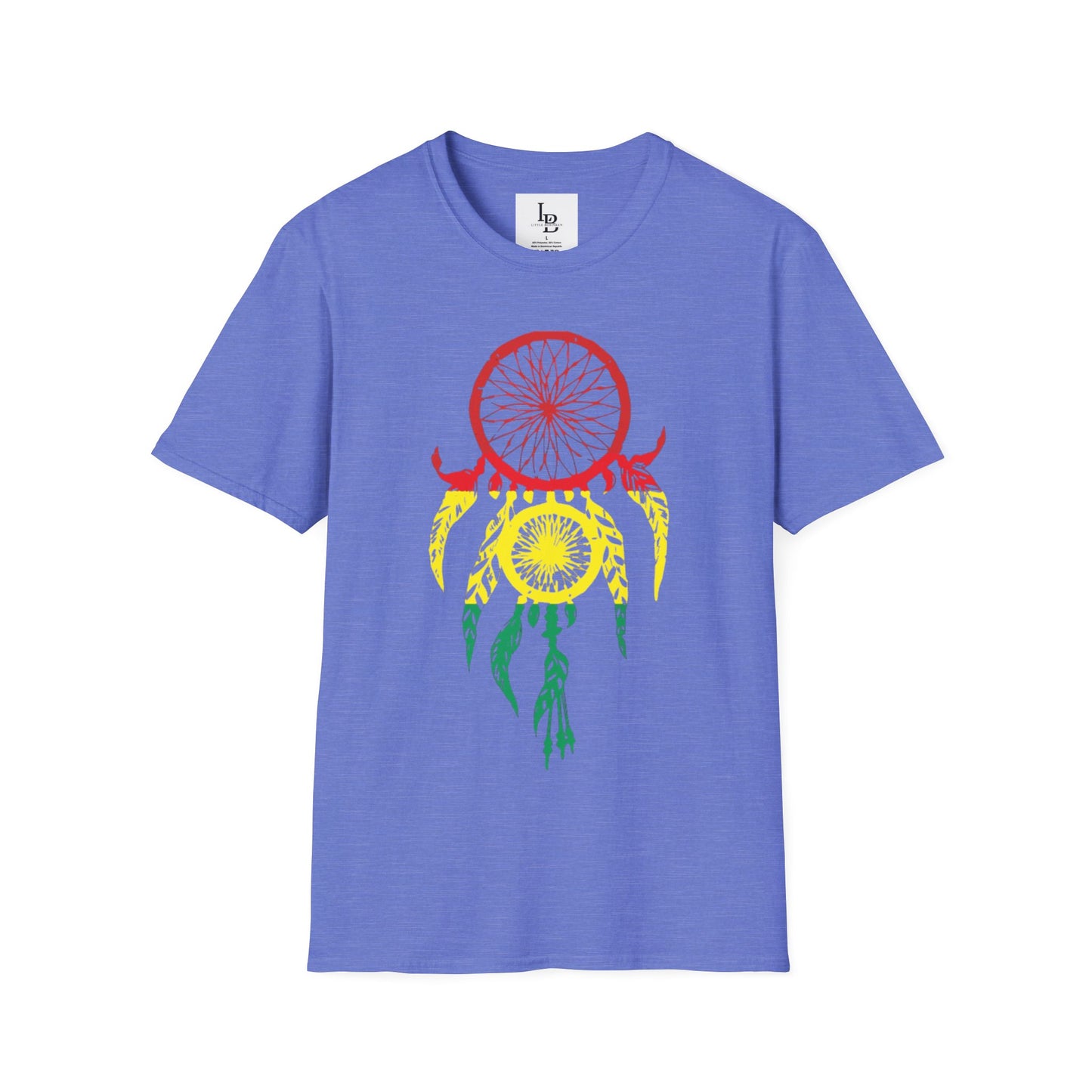 Dream Catcher - Taino Flag colors, Unisex Softstyle T-Shirt