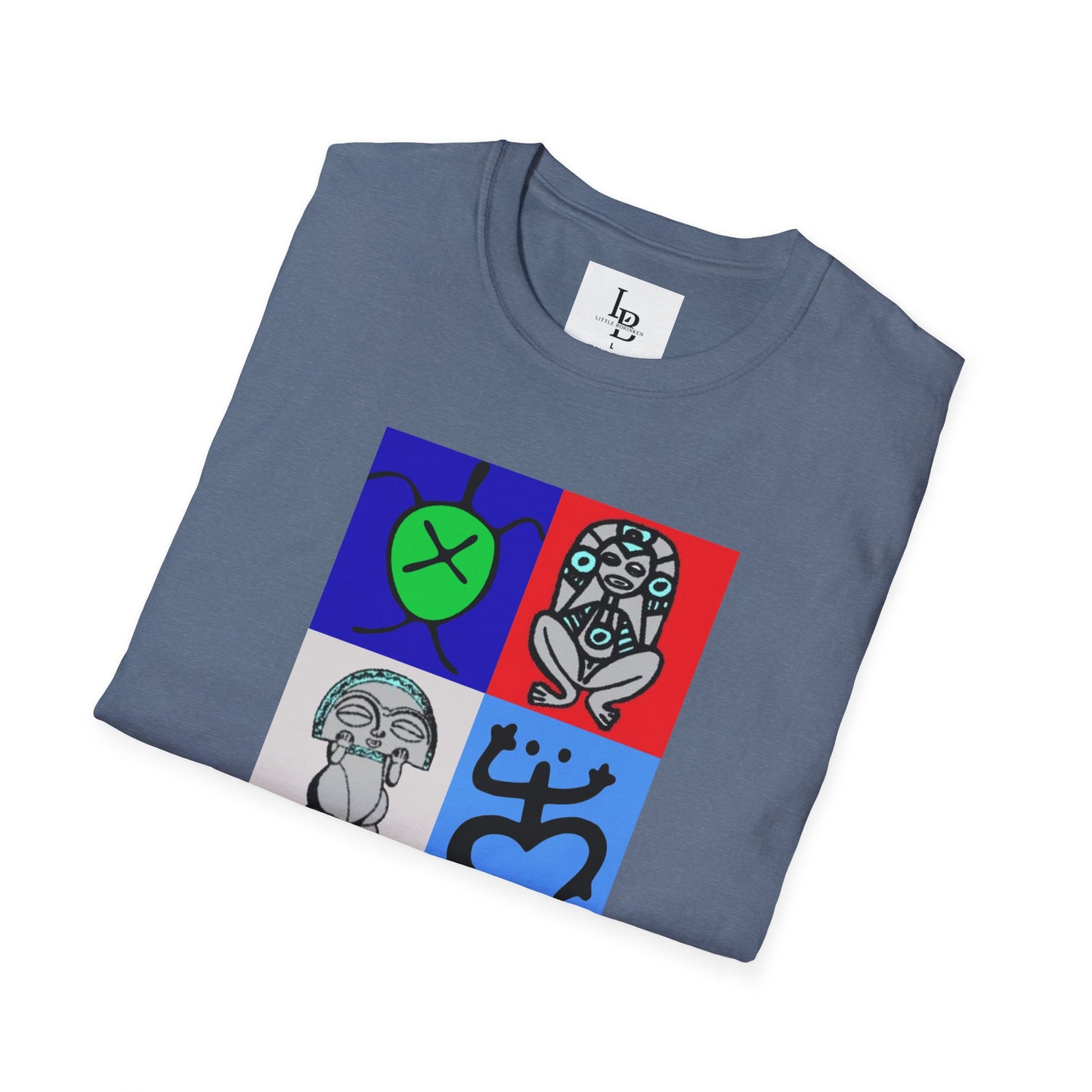 Four Taino Symbols, Unisex Softstyle T-Shirt