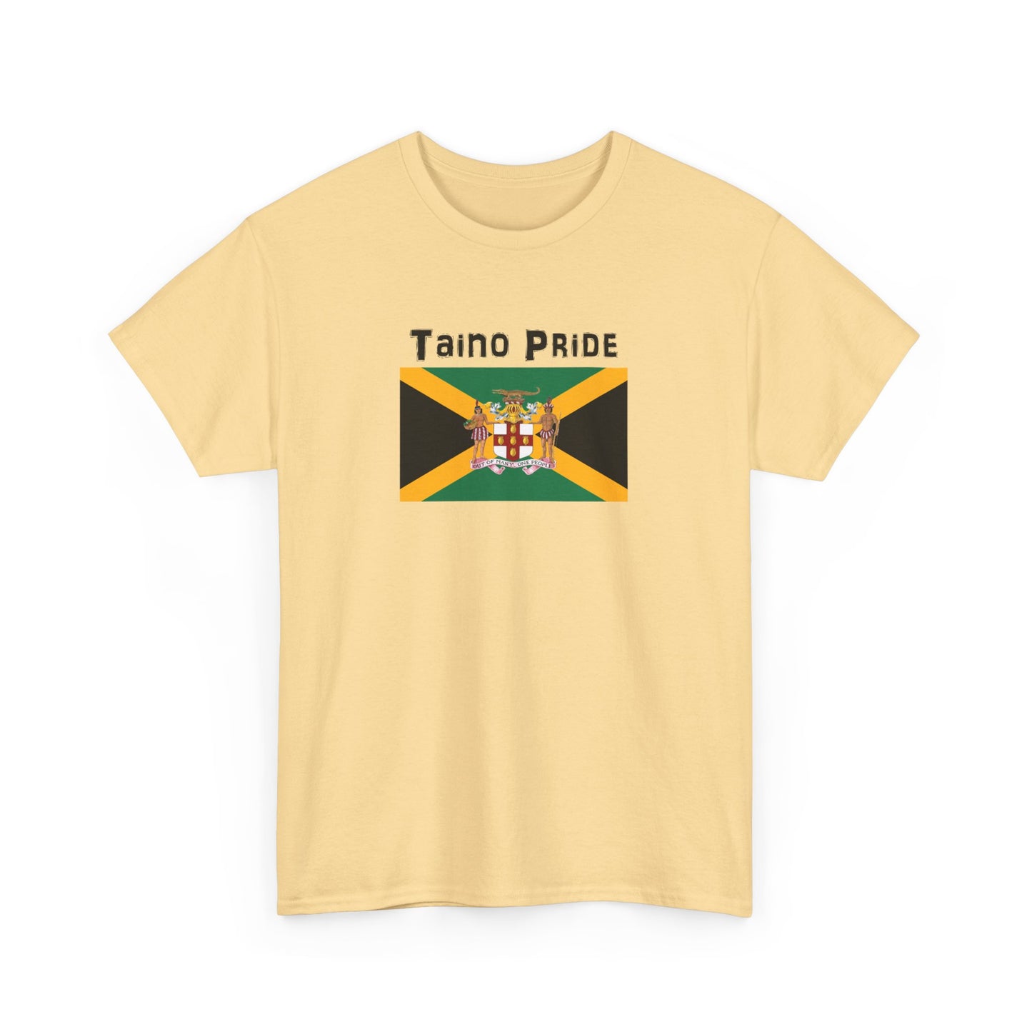 Jamaican Flag Taino Pride, Unisex Heavy Cotton Tee