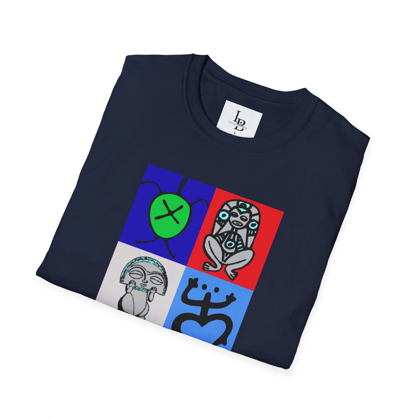 Four Taino Symbols, Unisex Softstyle T-Shirt