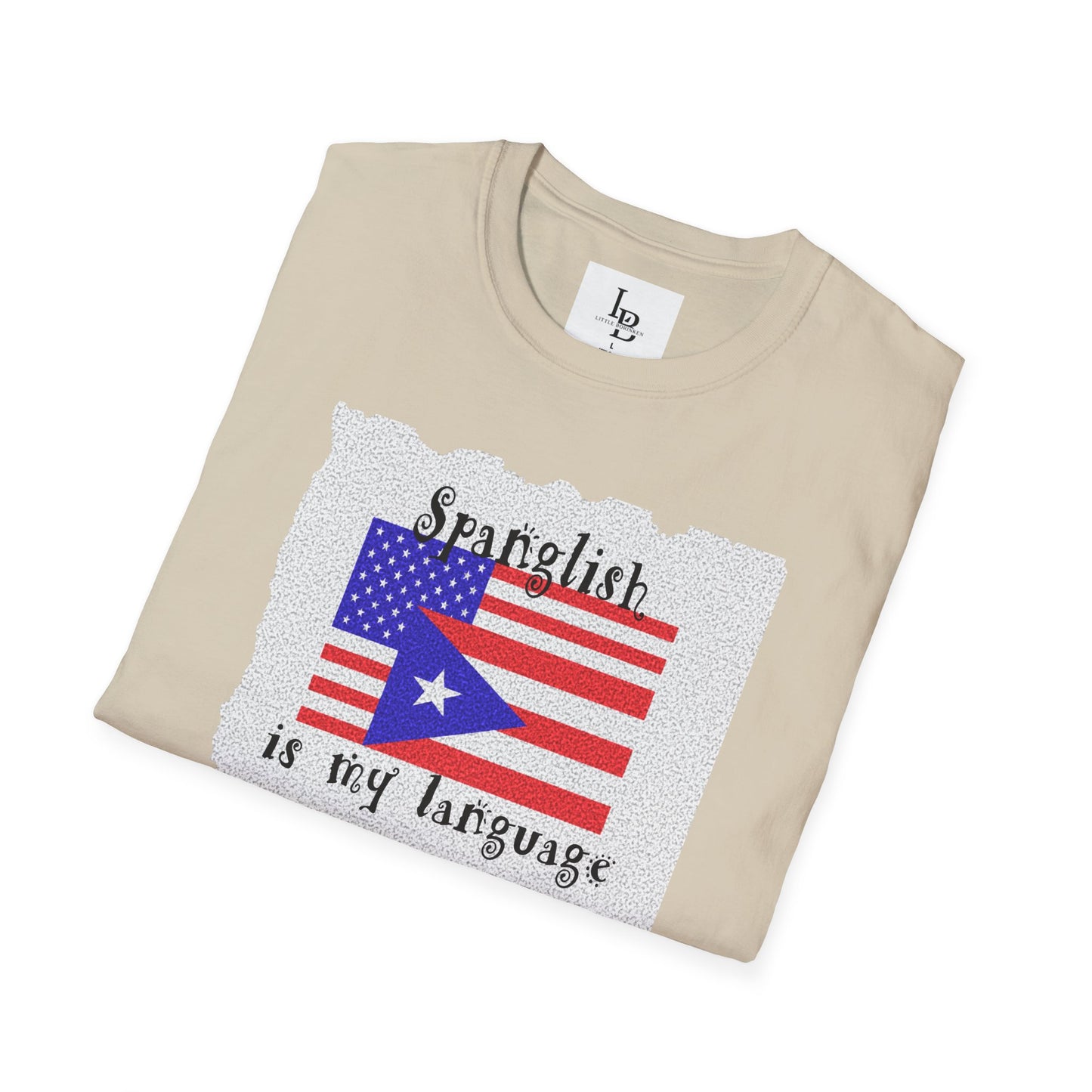 Spanglish is my language, Unisex Softstyle T-Shirt