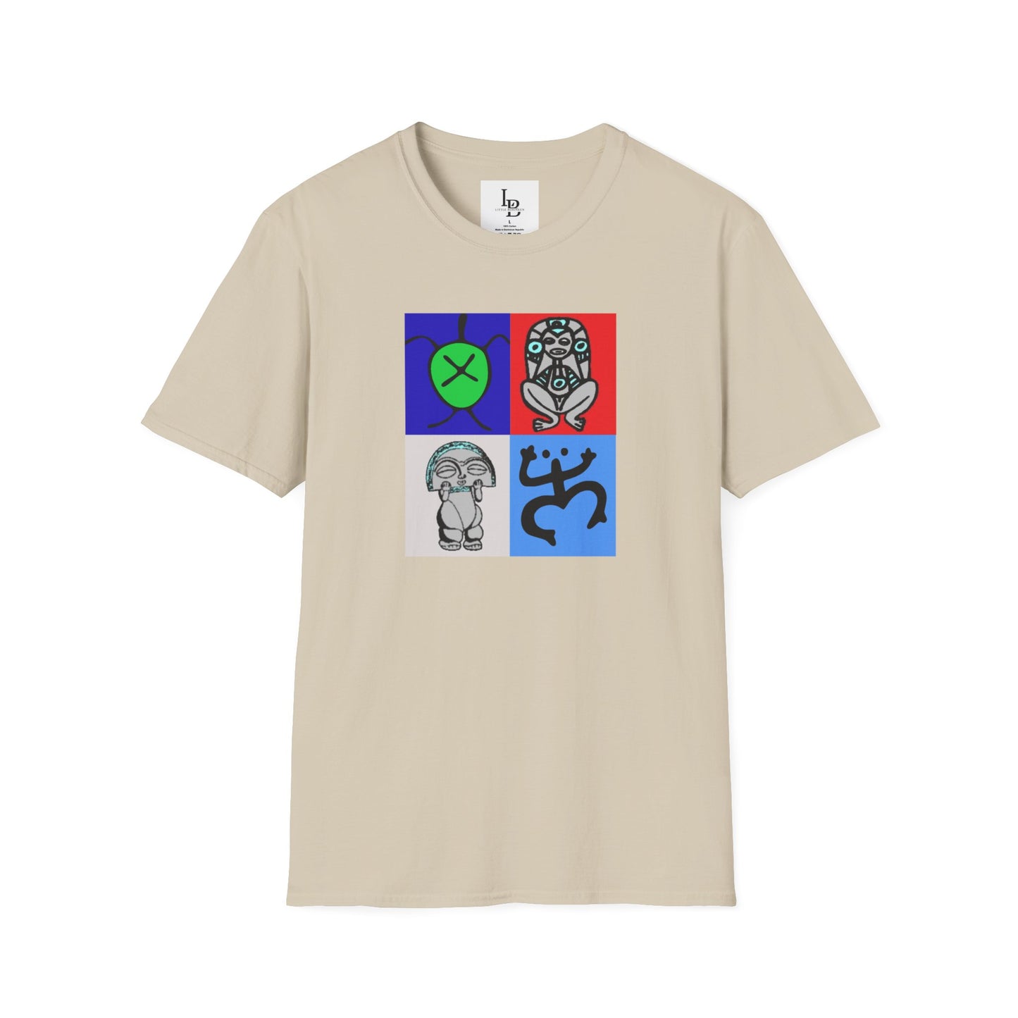 Four Taino Symbols, Unisex Softstyle T-Shirt