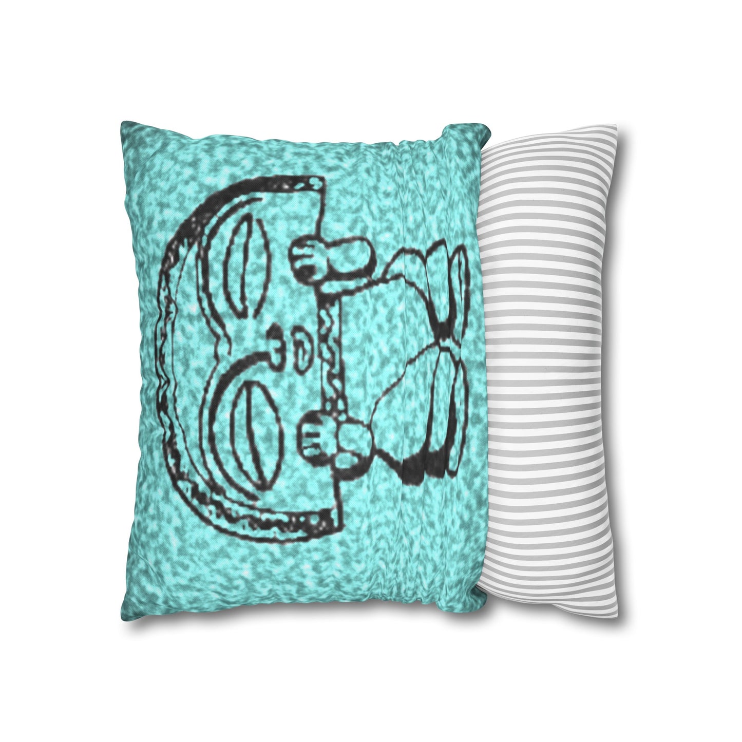 Taino Symbols 2 pillow cover, Spun Polyester Square Pillowcase