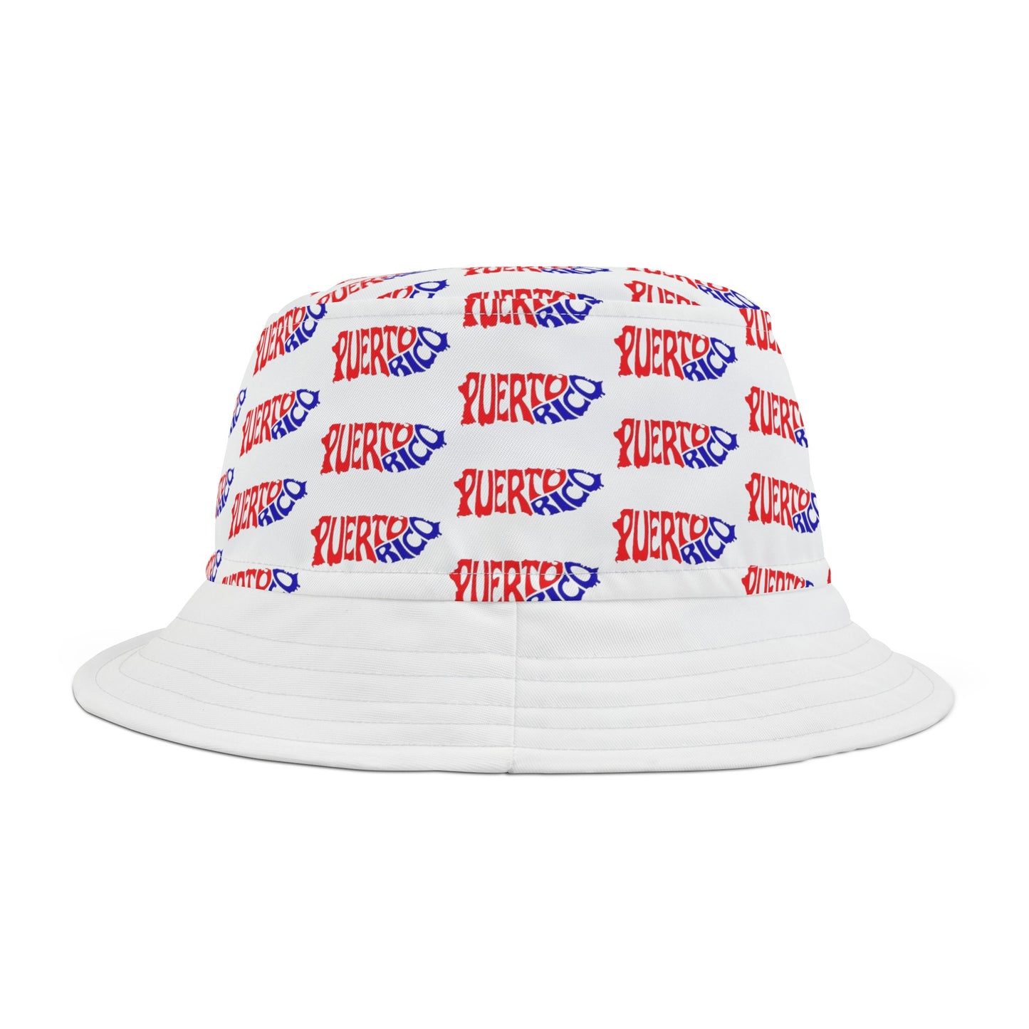 Puerto Rico Map, Bucket Hat (AOP)