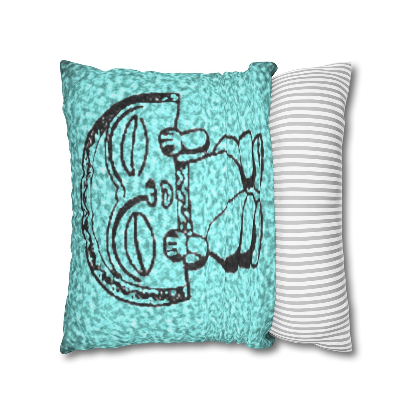 Taino Symbols 2 pillow cover, Spun Polyester Square Pillowcase