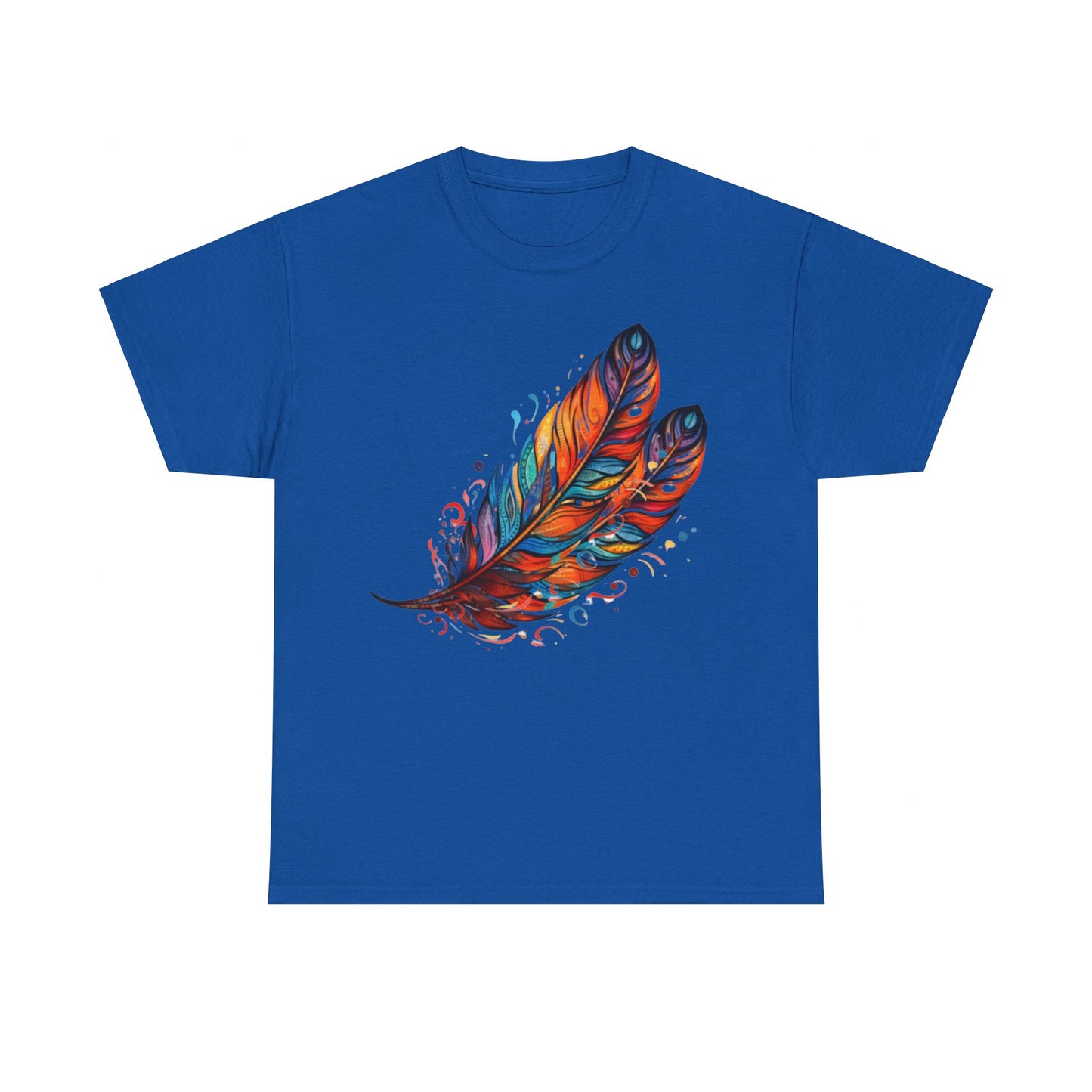Colored feathers, Unisex Heavy Cotton Tee