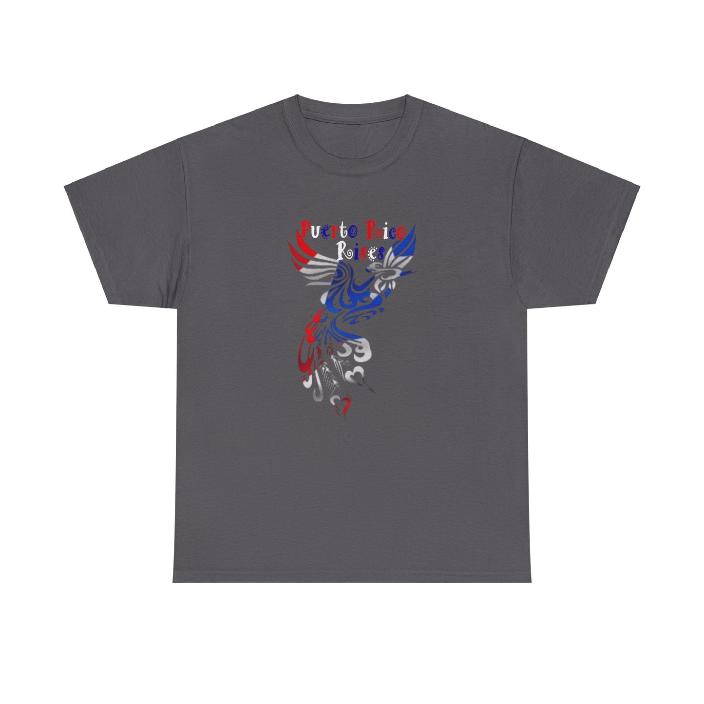 Puerto Rico Rises Phoenix, Unisex Heavy Cotton Tee