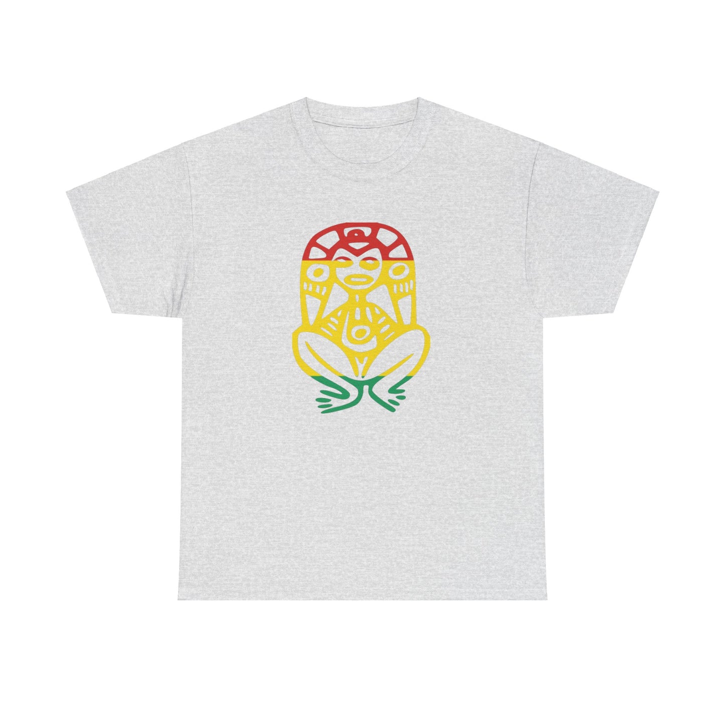 Atabey red, yellow and green, Unisex Heavy Cotton Tee