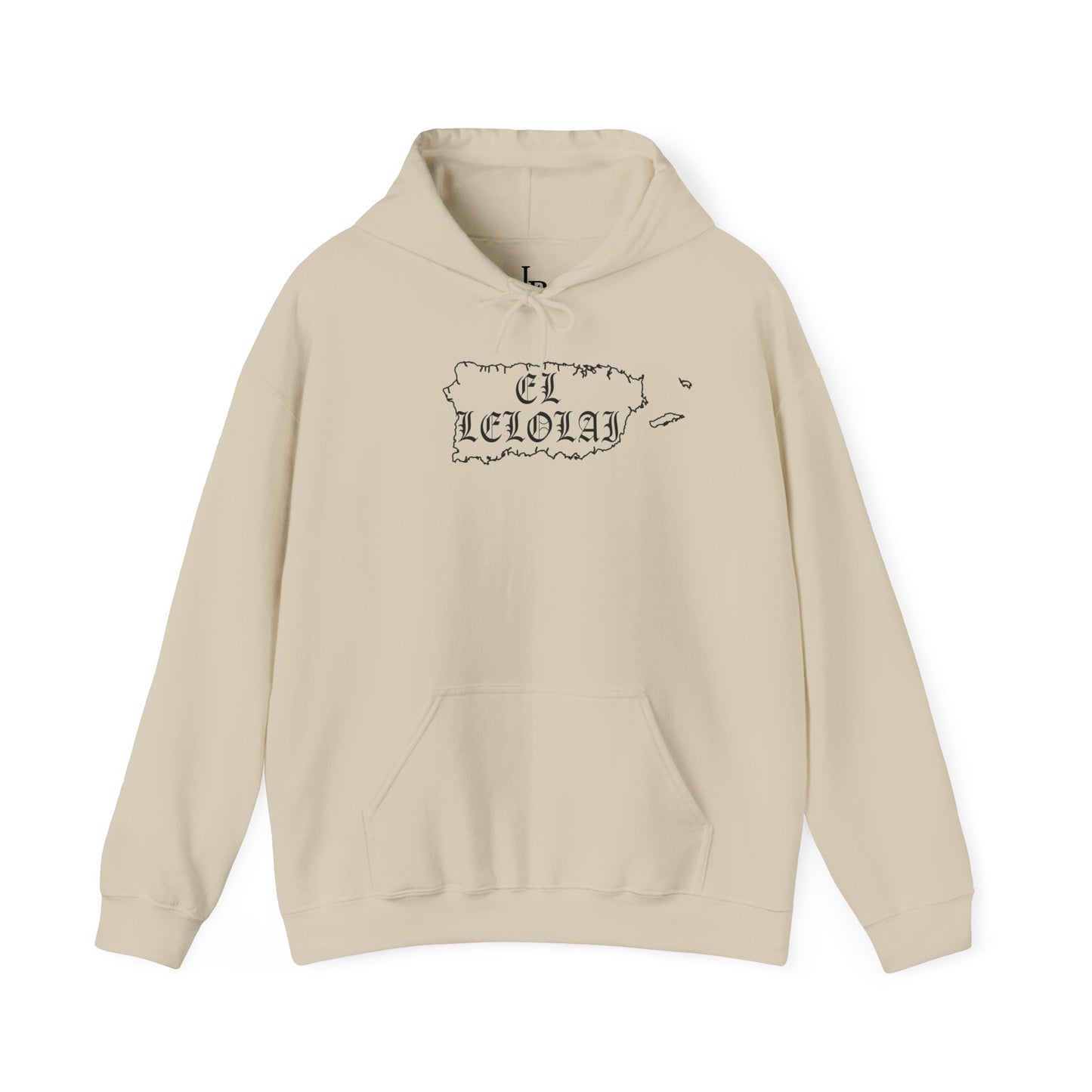 EL LELOLAI PR SILOUETTE MAP Unisex Hoodie, Cozy Sweatshirt, Casual Wear, Gifts for Adventures, Pride Apparel, Comfortable Streetwear