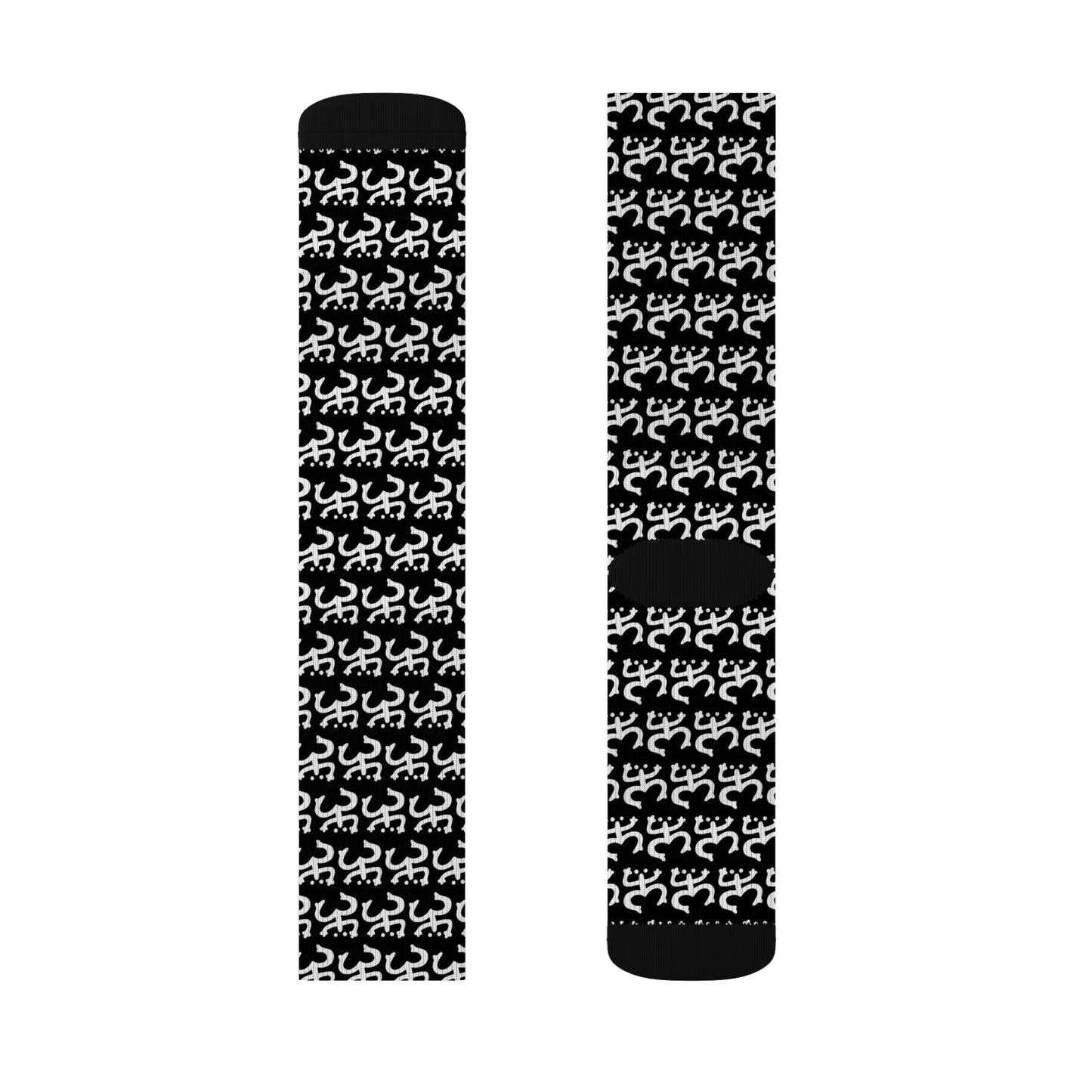 White Coqui Symbol, Sublimation Socks