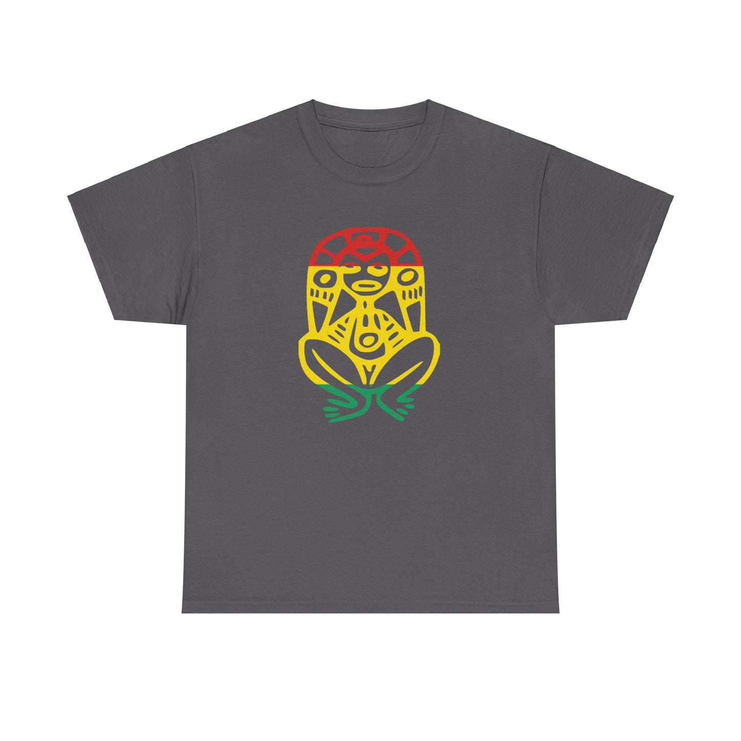 Atabey red, yellow and green, Unisex Heavy Cotton Tee