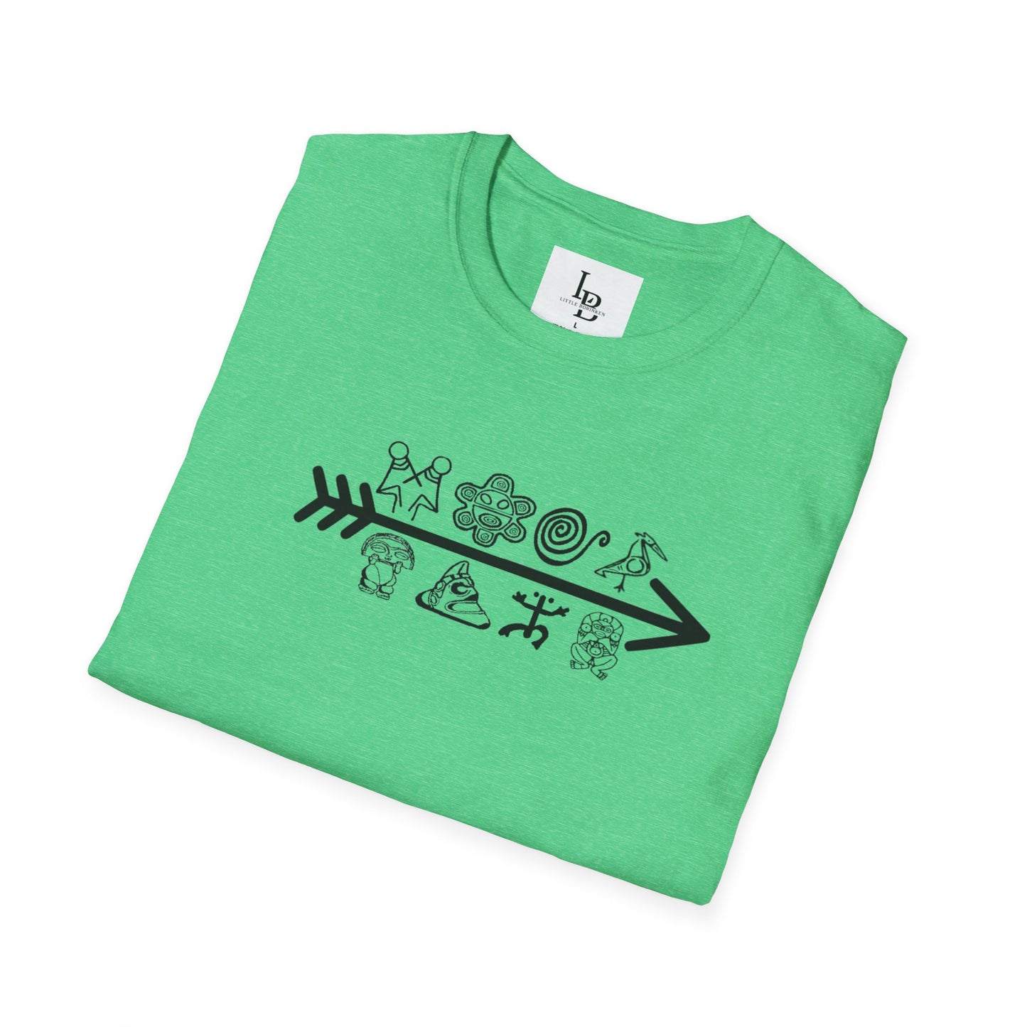 Arrow and Symbols, Unisex Softstyle T-Shirt
