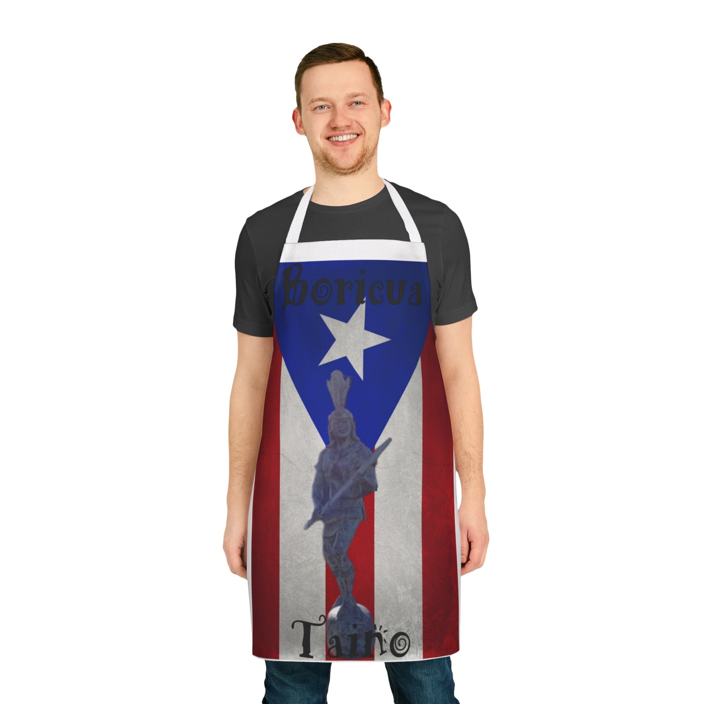 Puerto Rican Flag Apron, 5-Color Straps (AOP)