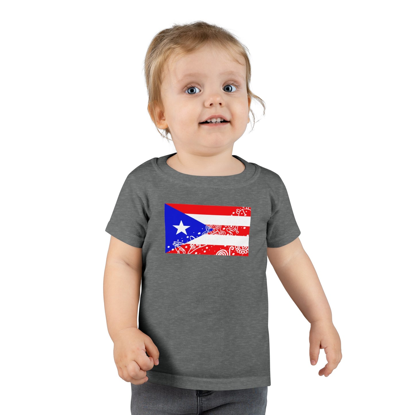 Puerto Rican Flag w/Taino Symbols, Toddler T-shirt