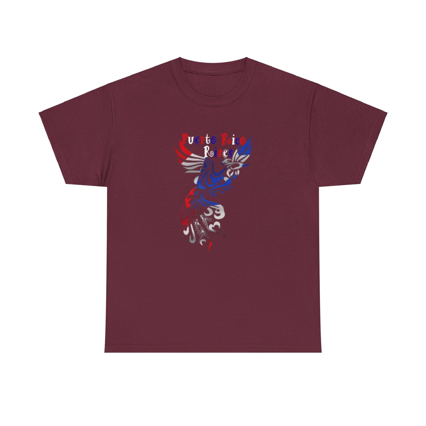Puerto Rico Rises Phoenix, Unisex Heavy Cotton Tee