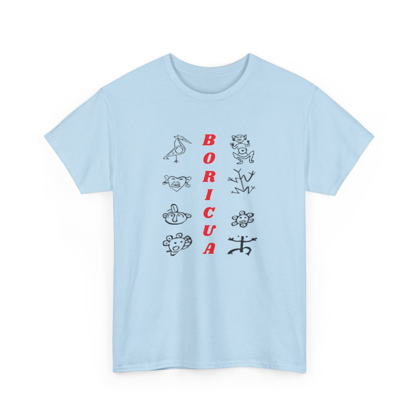 Taino Symbols Boricua, Unisex Heavy Cotton Tee